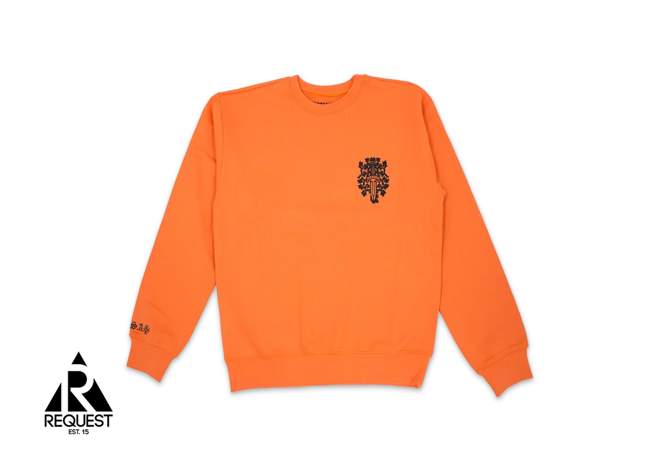 Chrome Hearts Vine Dagger Crewneck "Orange/Black"