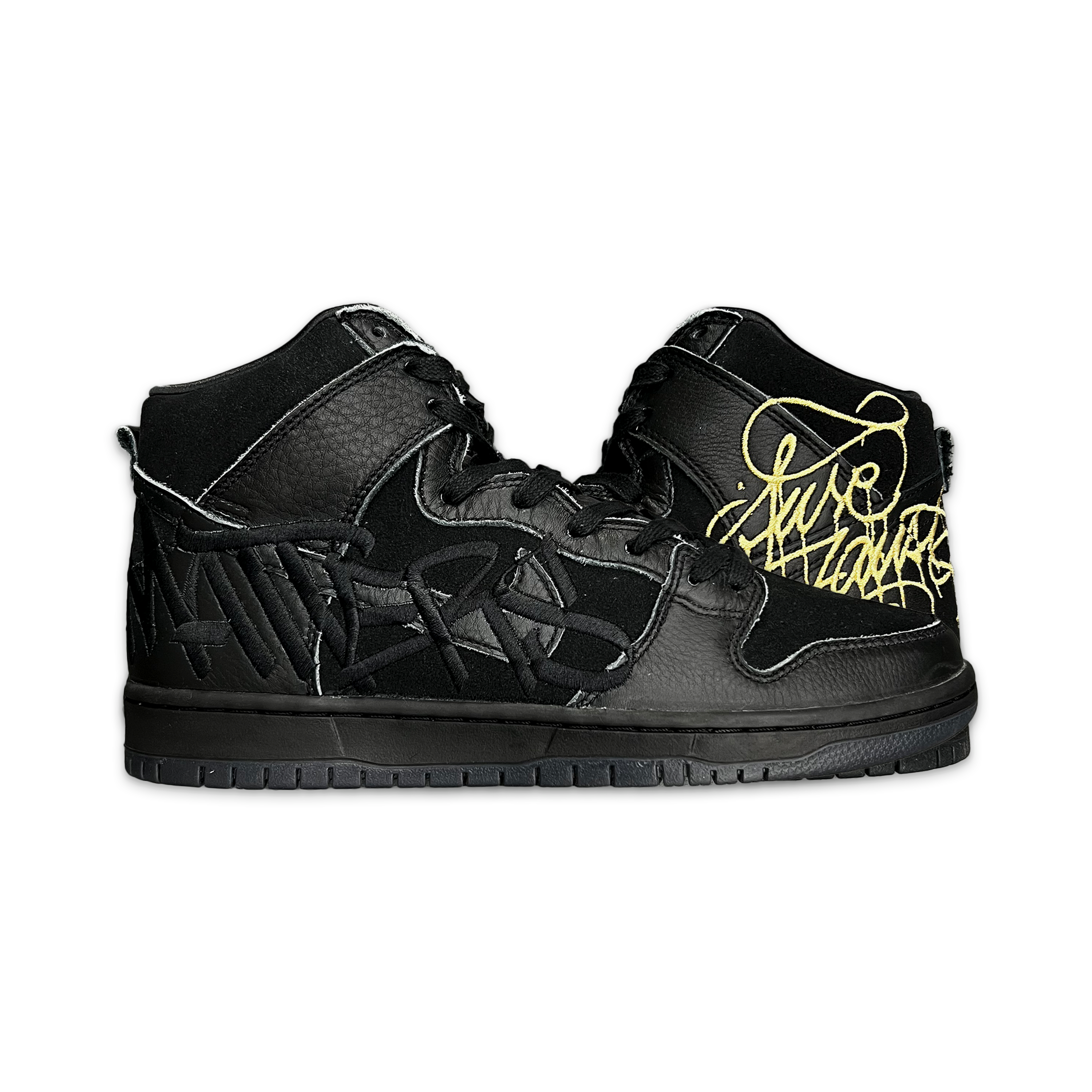 Nike, SB Dunk High "FAUST Black Gold"