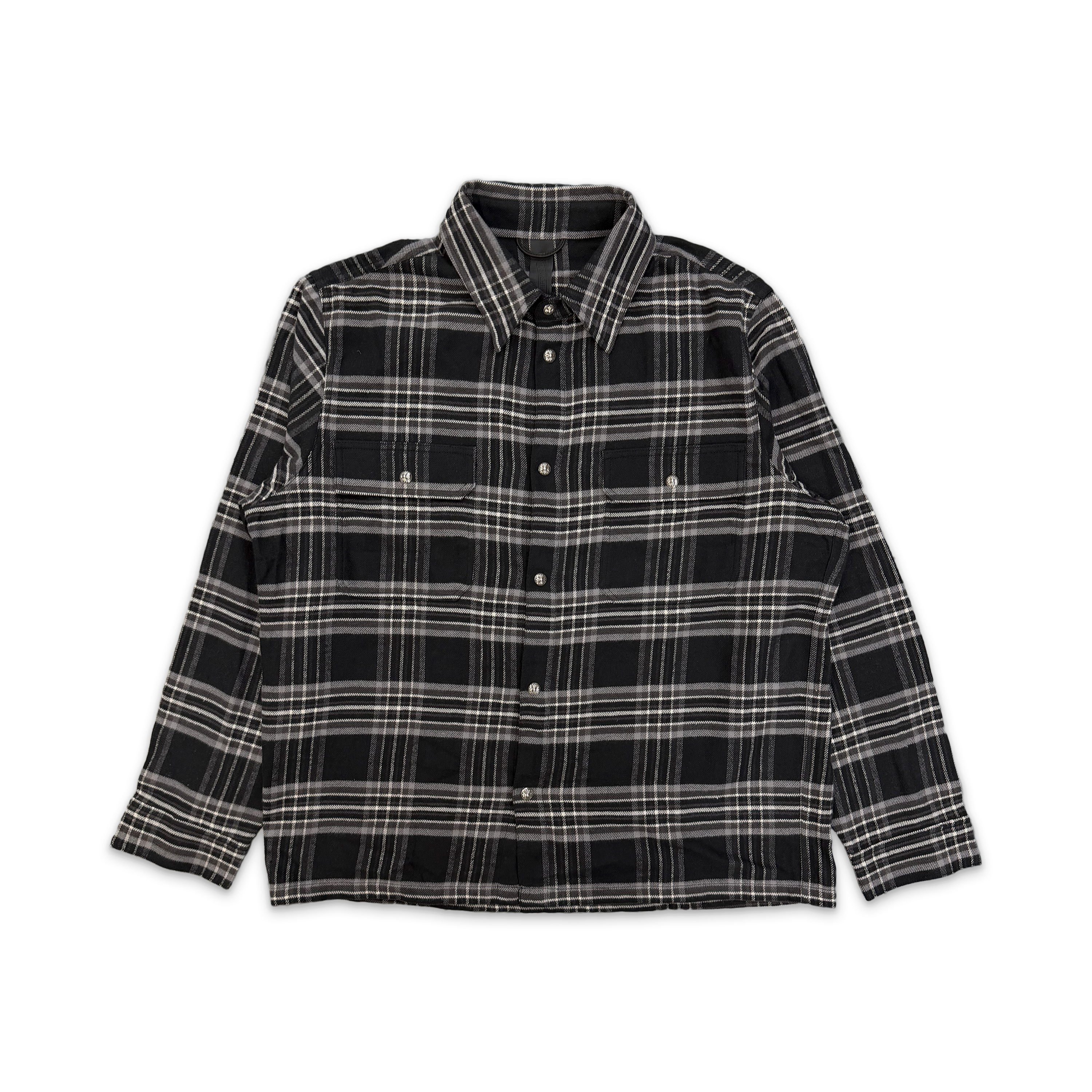 Work Dog Flannel Shirt "Black Grey"