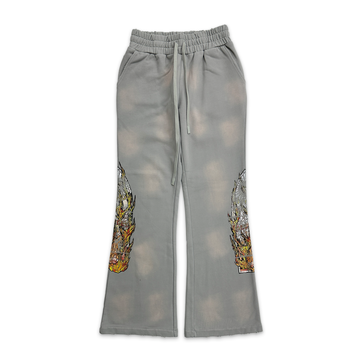 Faded Flame Glass Sweatpants 