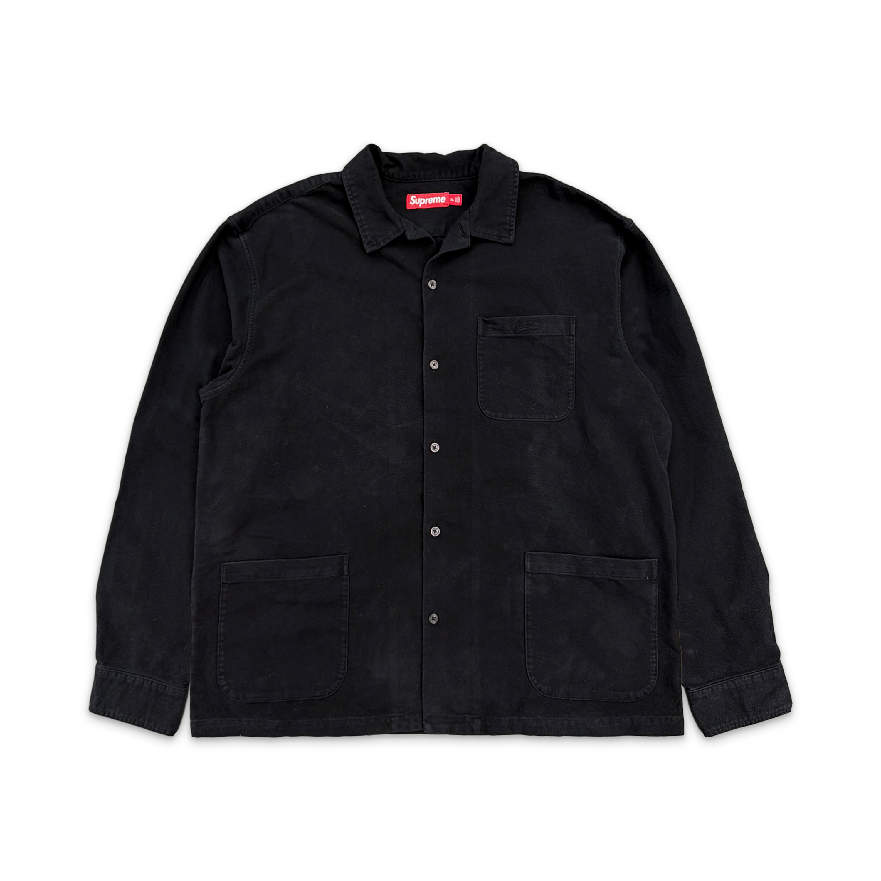 Flannel Pajama Shirt "Black"