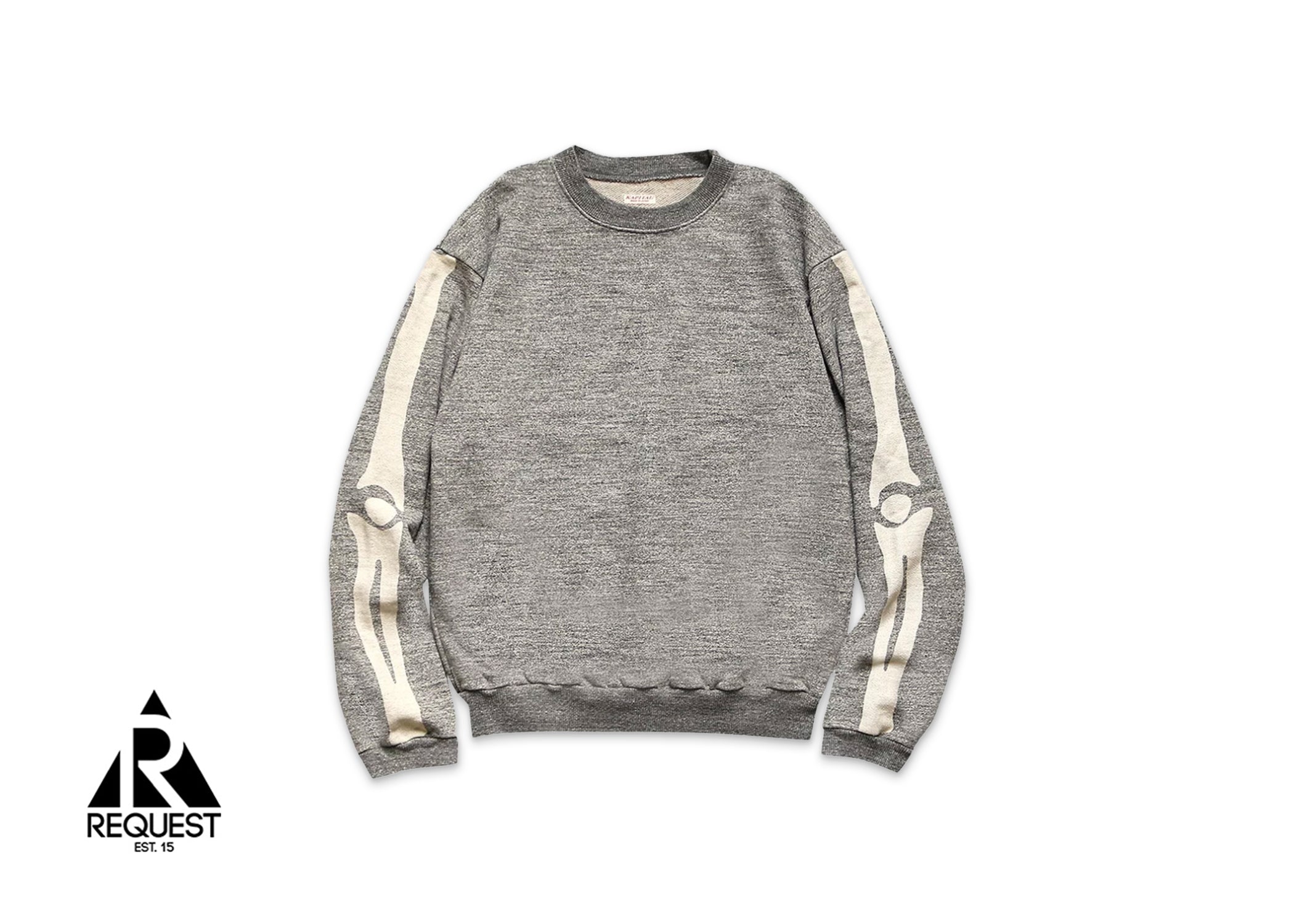 Kapital Grandrelle Fleece Knit Bone Sweater "Grey"
