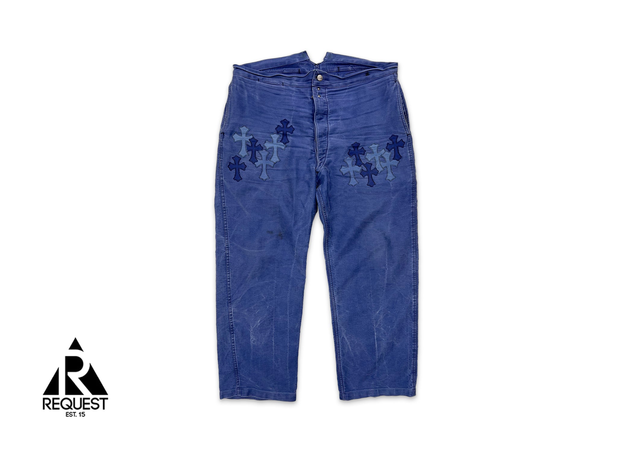 Chrome Hearts, Cross Patch French Worker Pants "Blue"