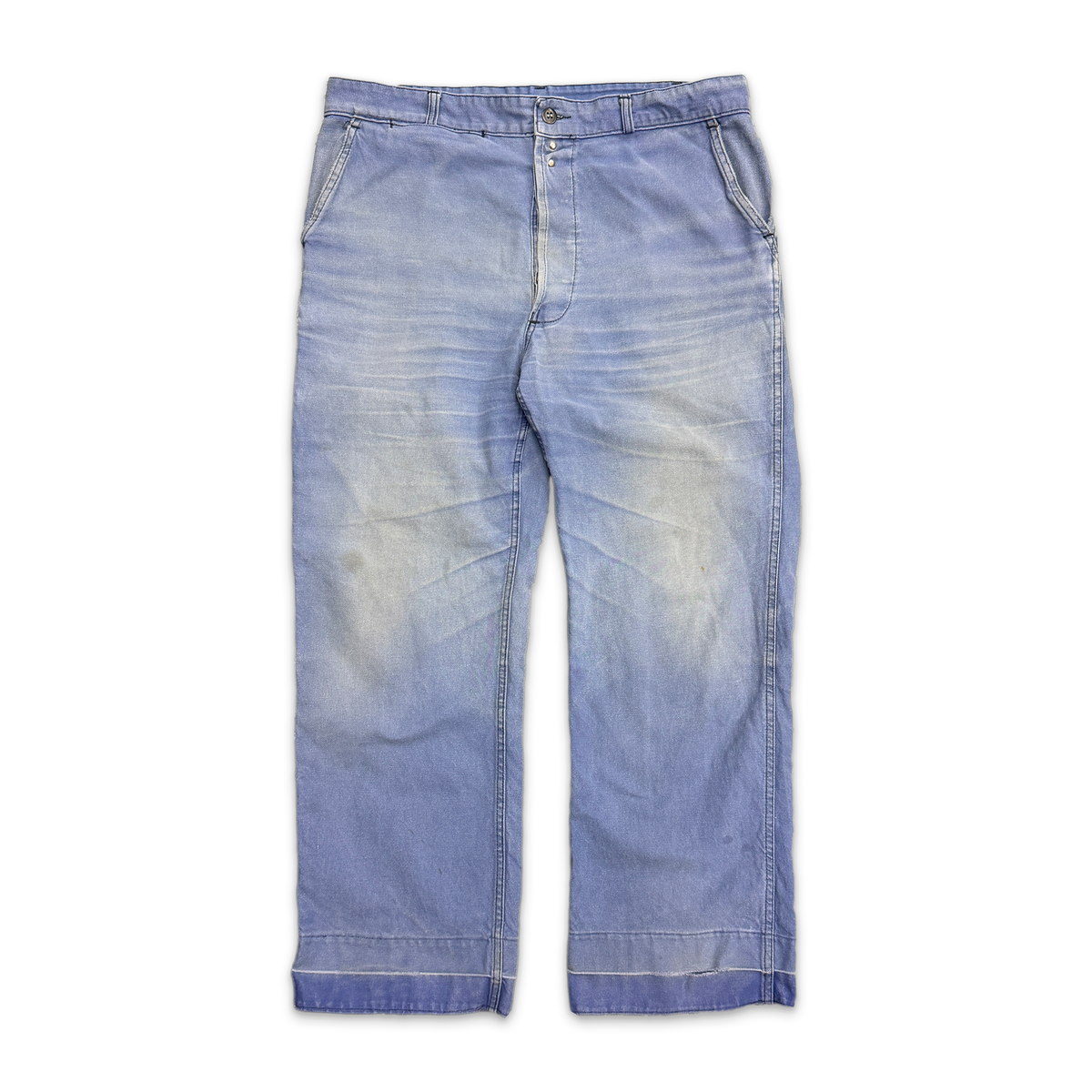 1960's French Workwear Pants "Blue"