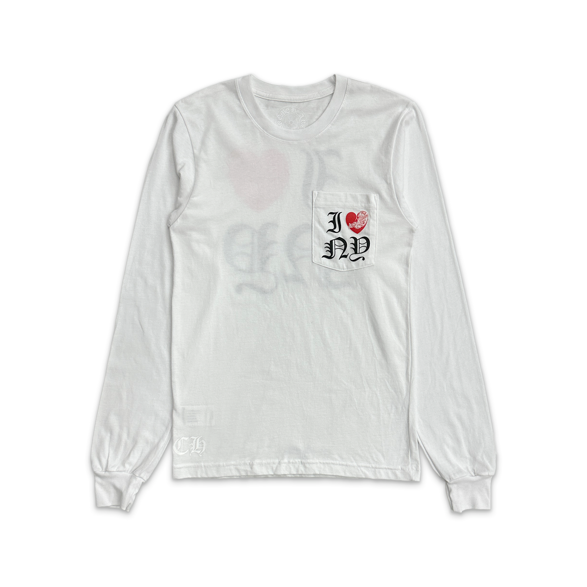 I Heart NY LS Tee "White/Red"
