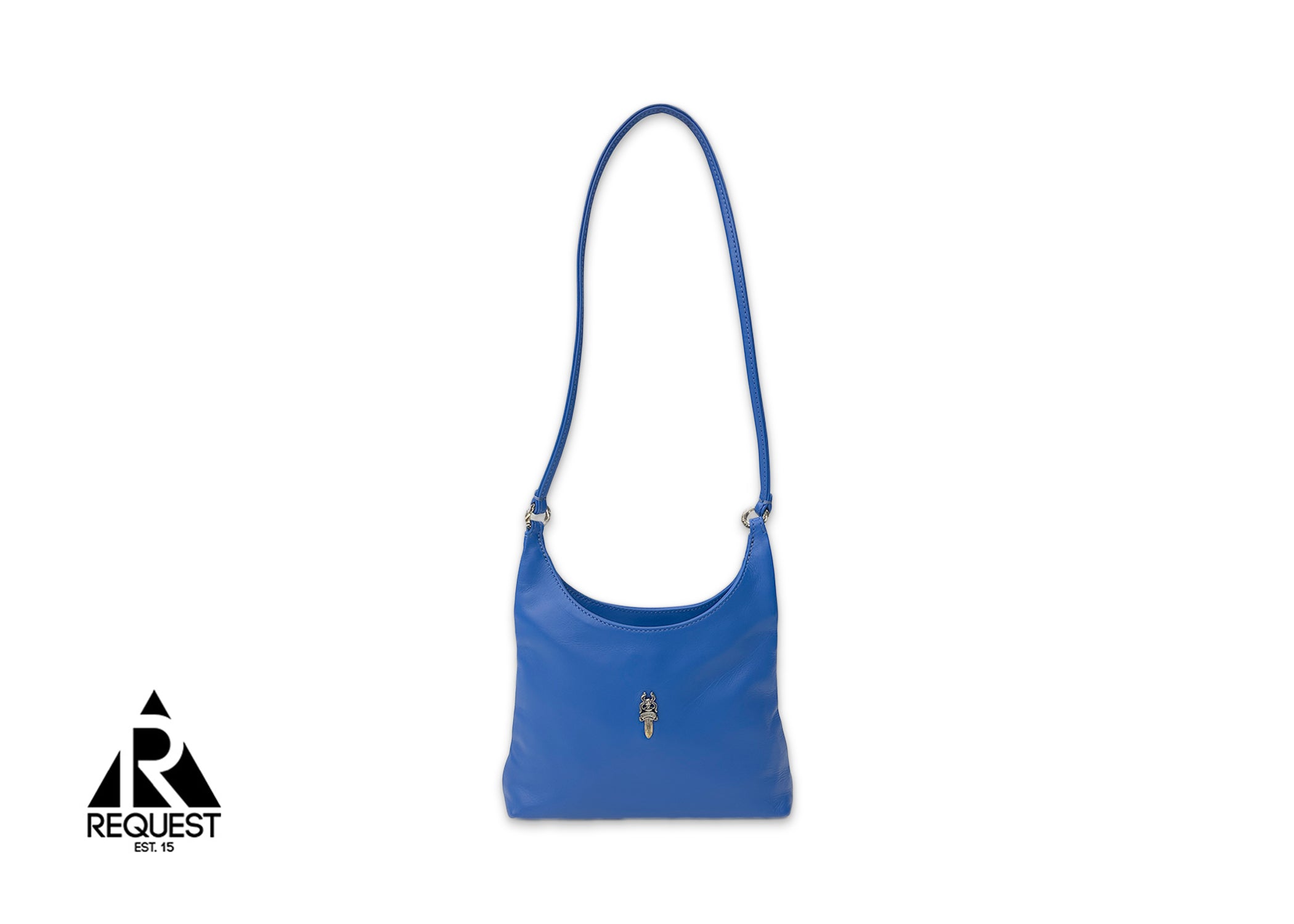 Dagger Mini Leather Shoulder Bag "Blue"