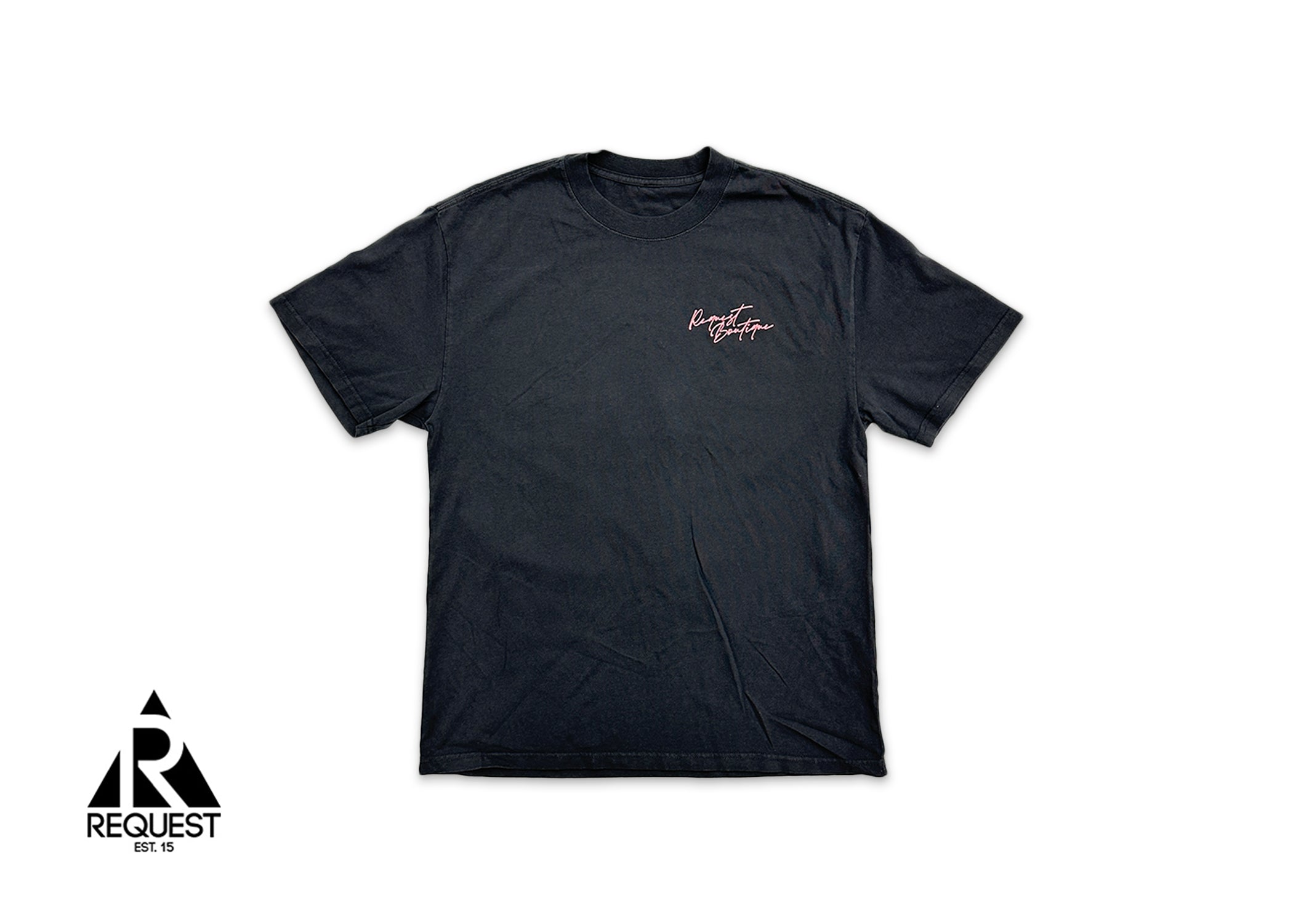 Request 911 Tee "Washed Black”