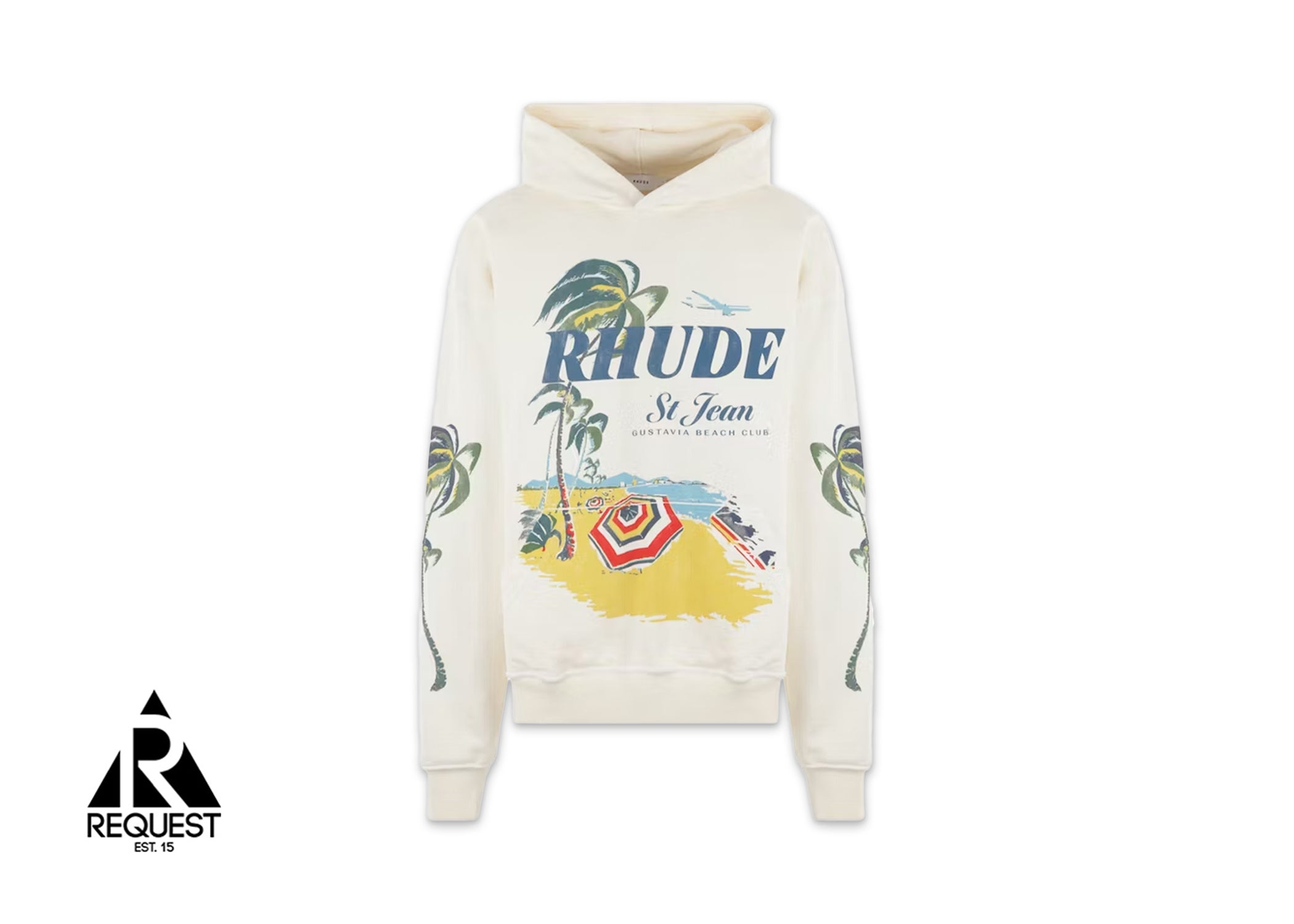 Rhude Beach Club Hoodie “Vintage White/Multicolor”