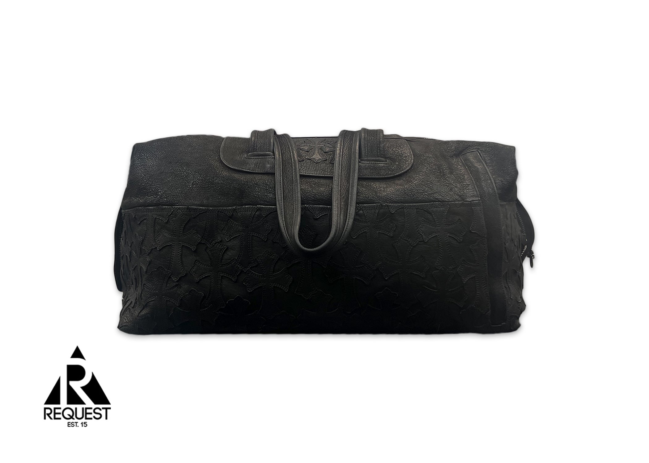 Chrome Hearts Duffle Chrome Hearts Black Leather Duffel Bag