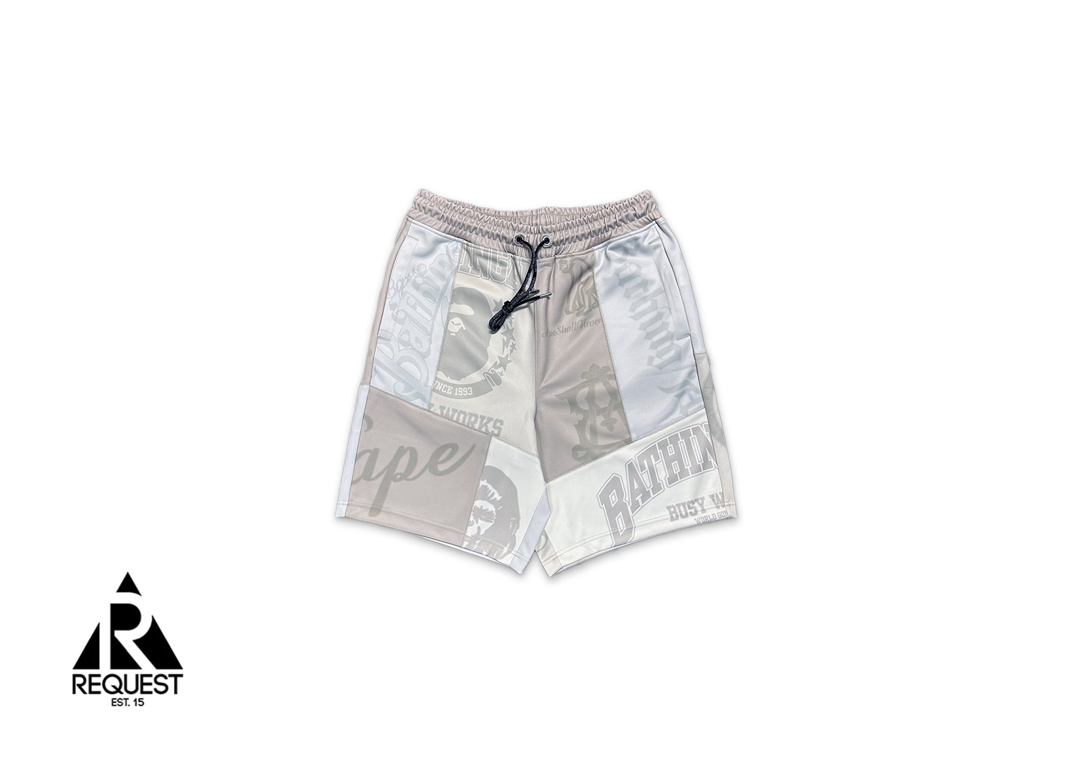 Patchwork Basketball Shorts "Cream"