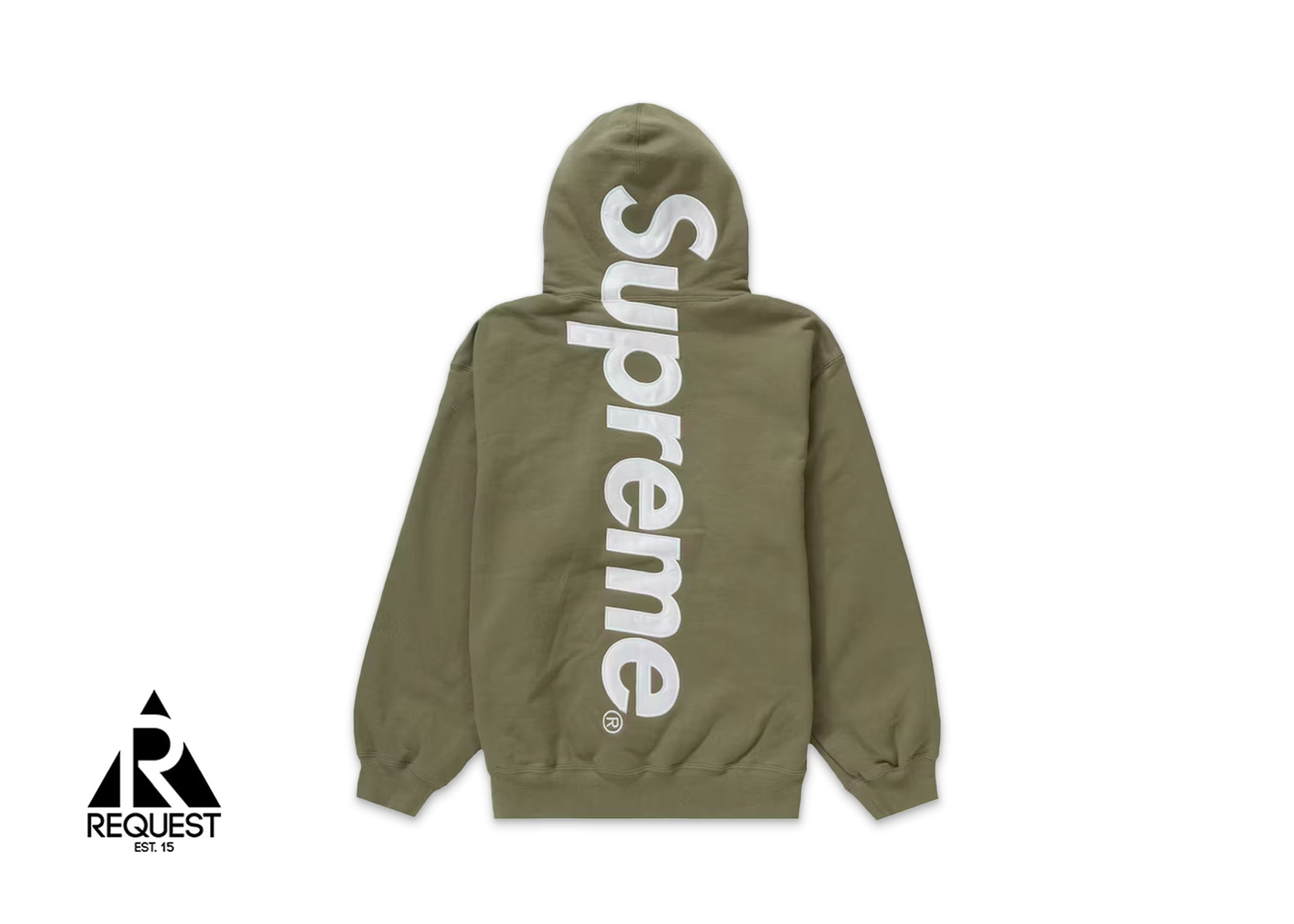 Supreme Basketball Jersey Hooded Sweatshirt Light Olive