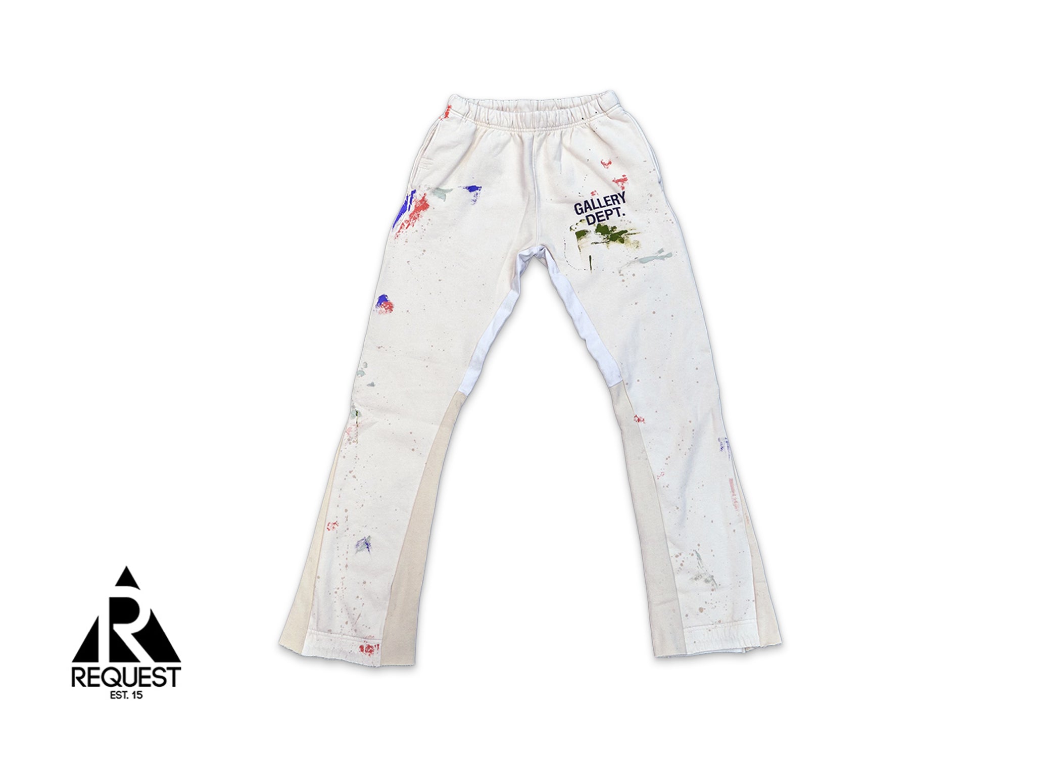 Gallery Dept. Painted Flared Sweatpants "Cream"