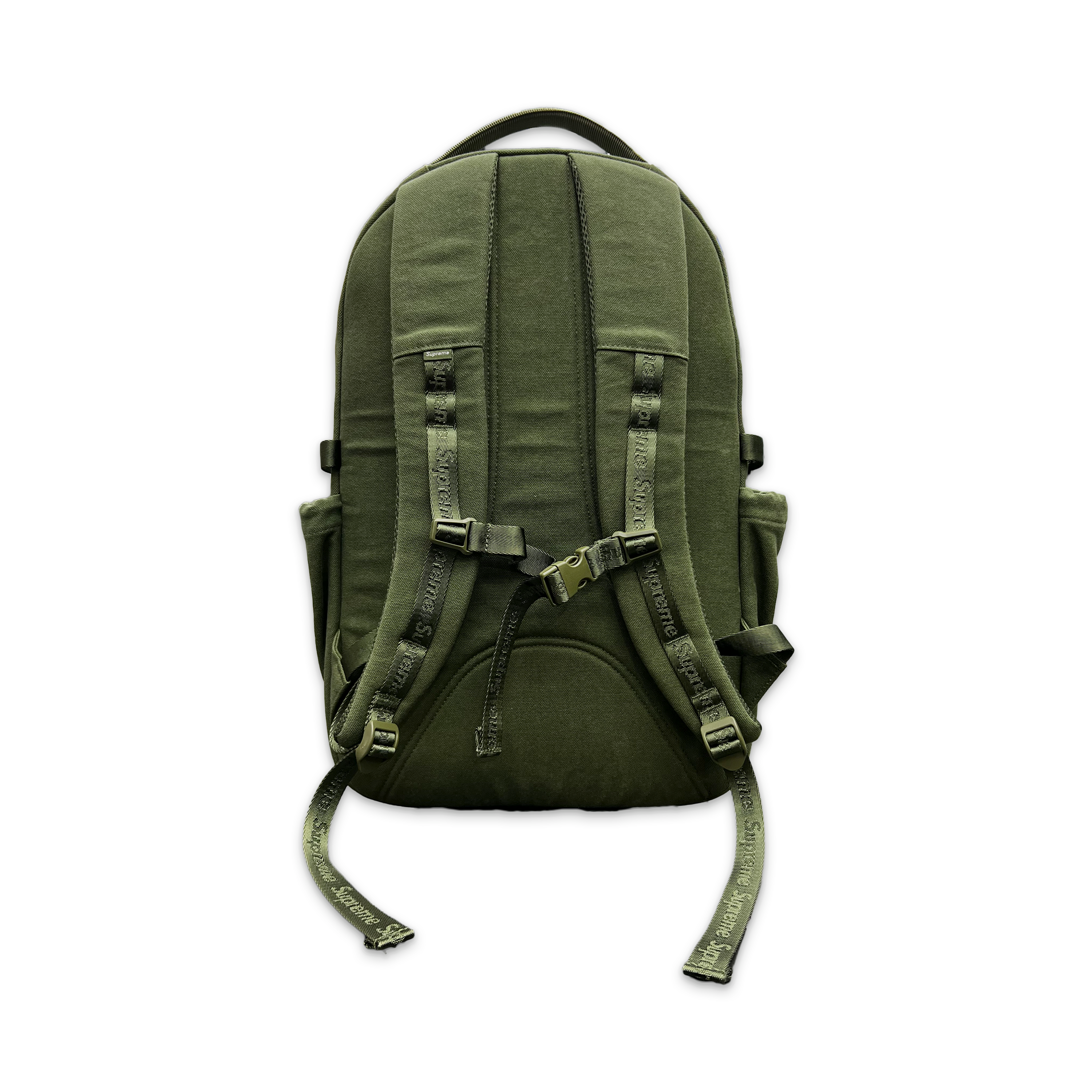 Supreme, Logo Backpack "Olive" (SS25)