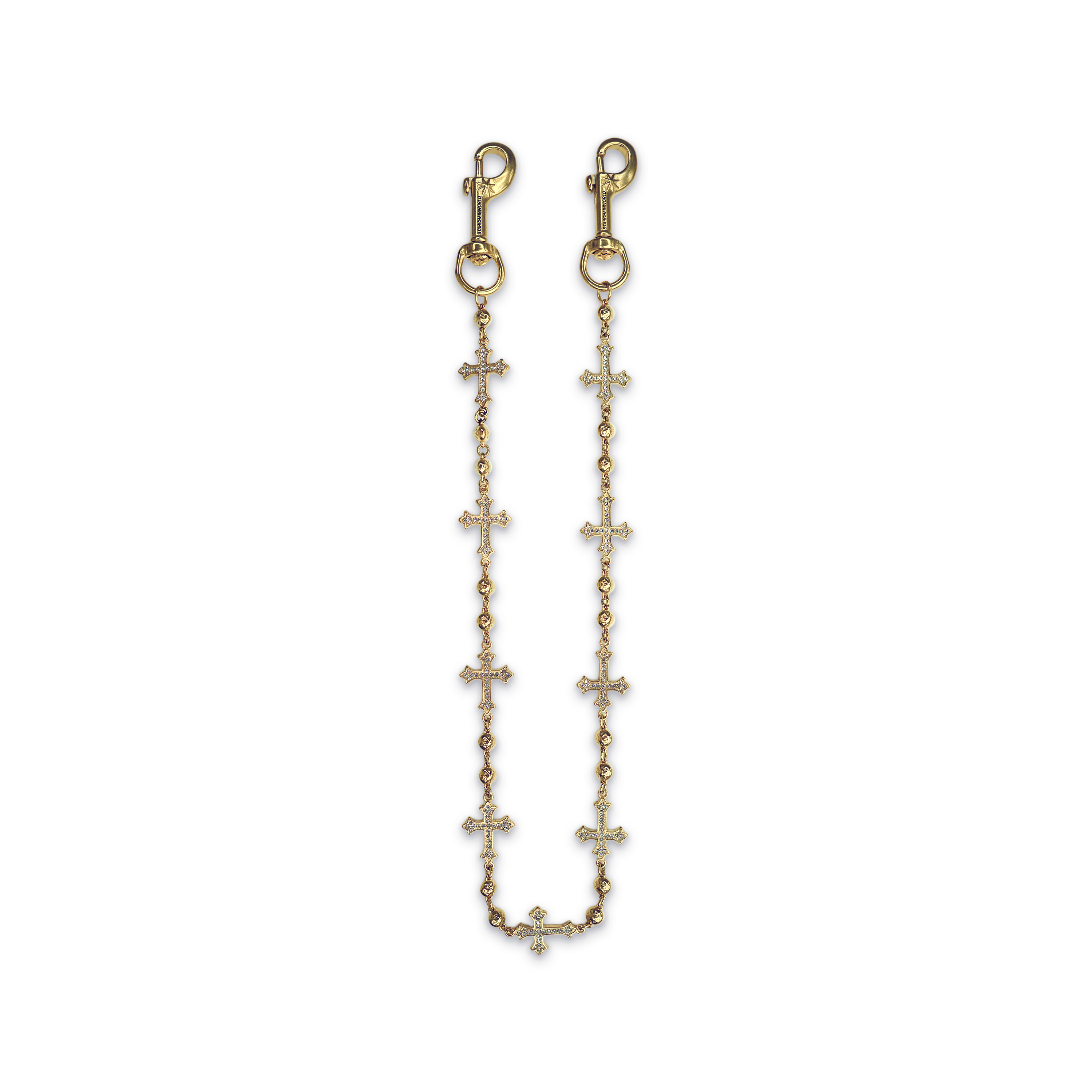 Gold Cross Wallet Chain