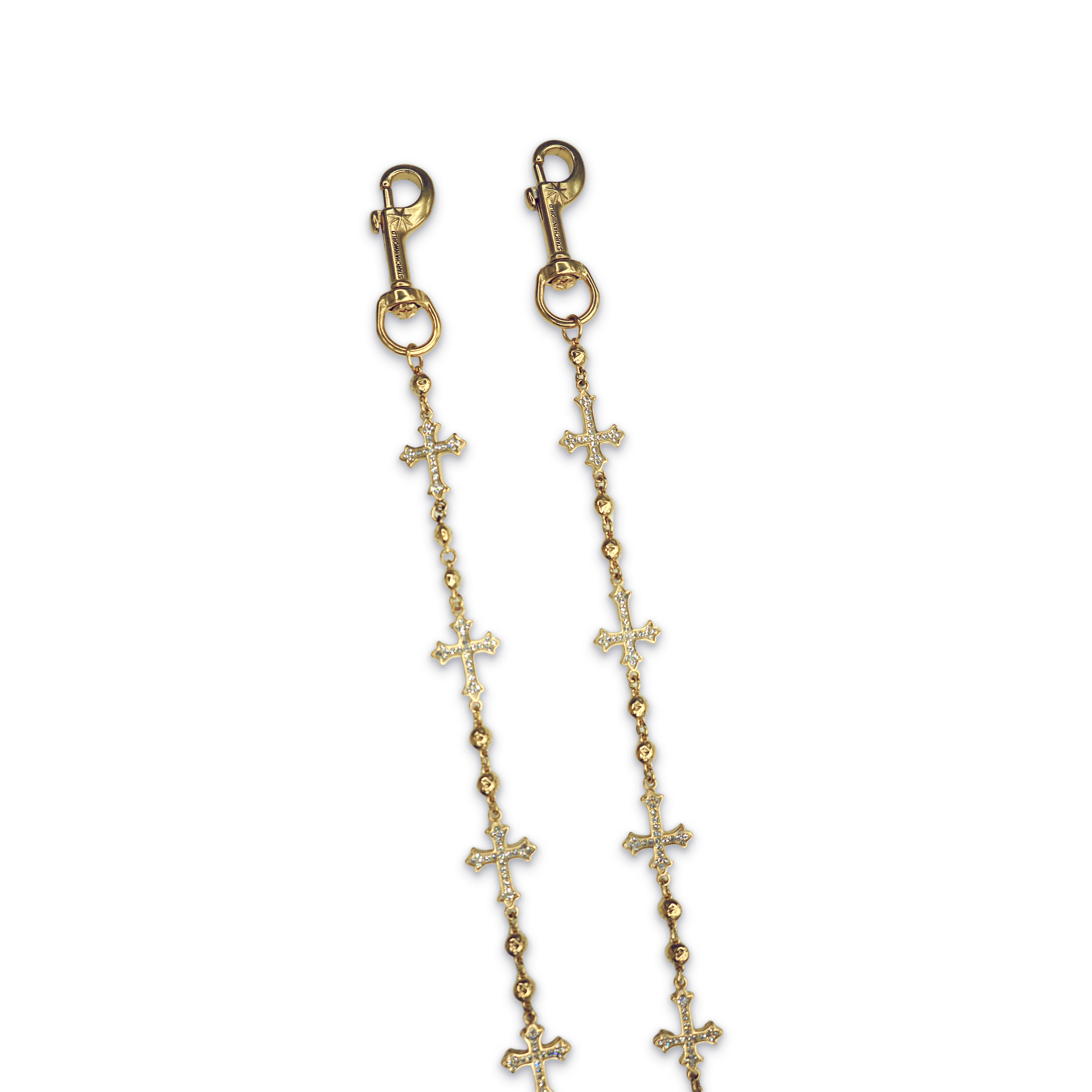Gold Cross Wallet Chain