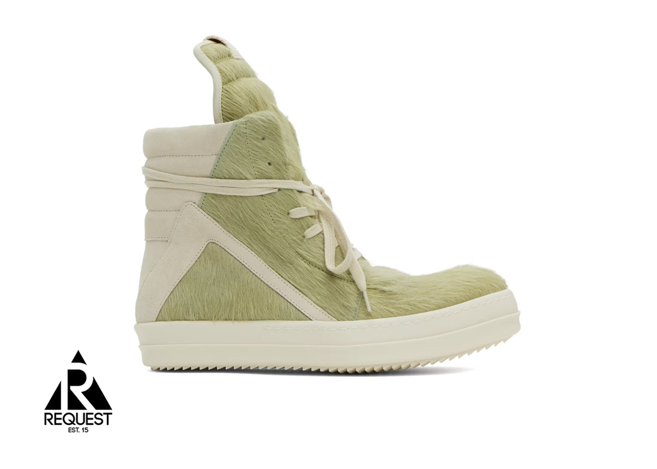 Rick Owens Geobasket High “Dirty Acid Calf Hair”