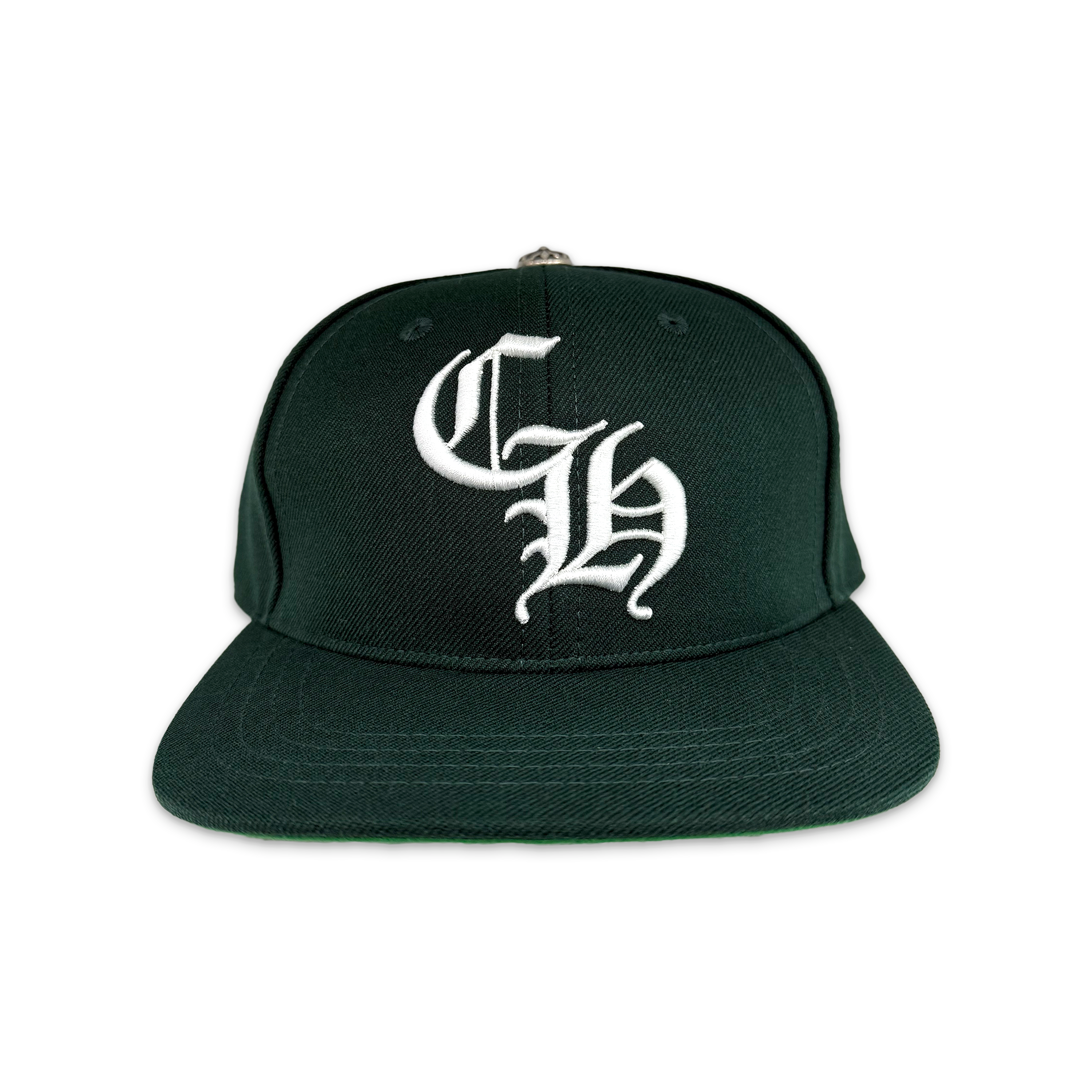 Baseball Snapback Hat "Green/White"