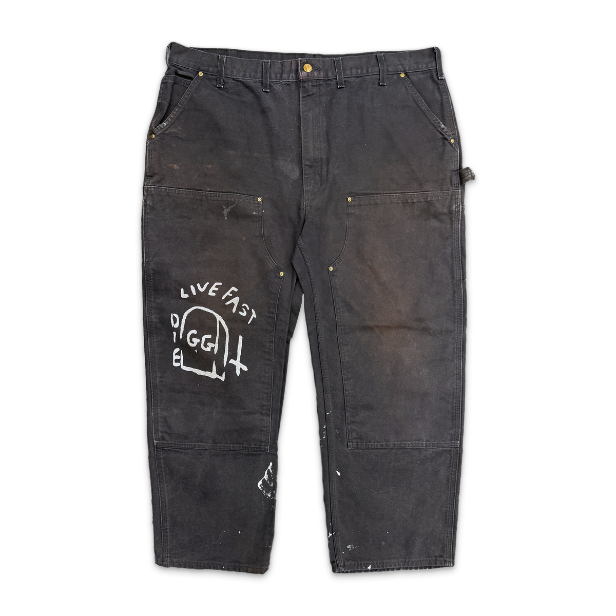 Carhartt Double Knee Carpenter Drawing "Black"