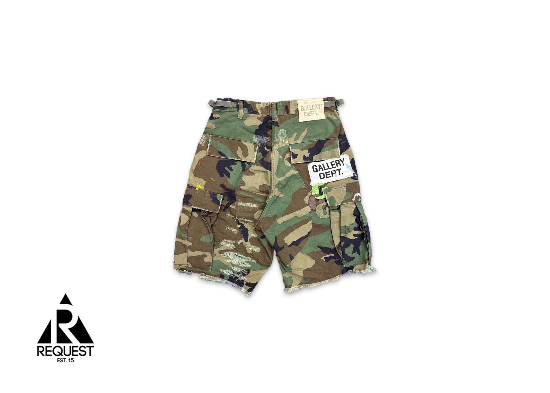 Camo Cargo G-Patch Shorts "Woodland Camo"