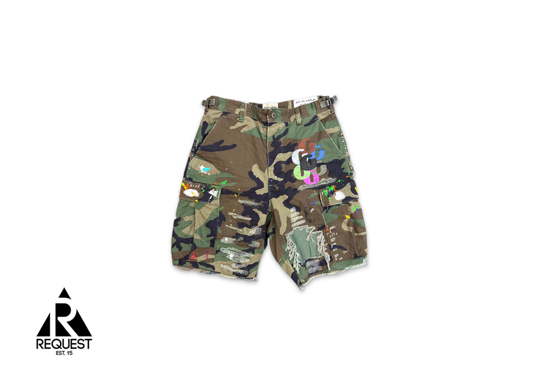 Camo Cargo G-Patch Shorts "Woodland Camo"