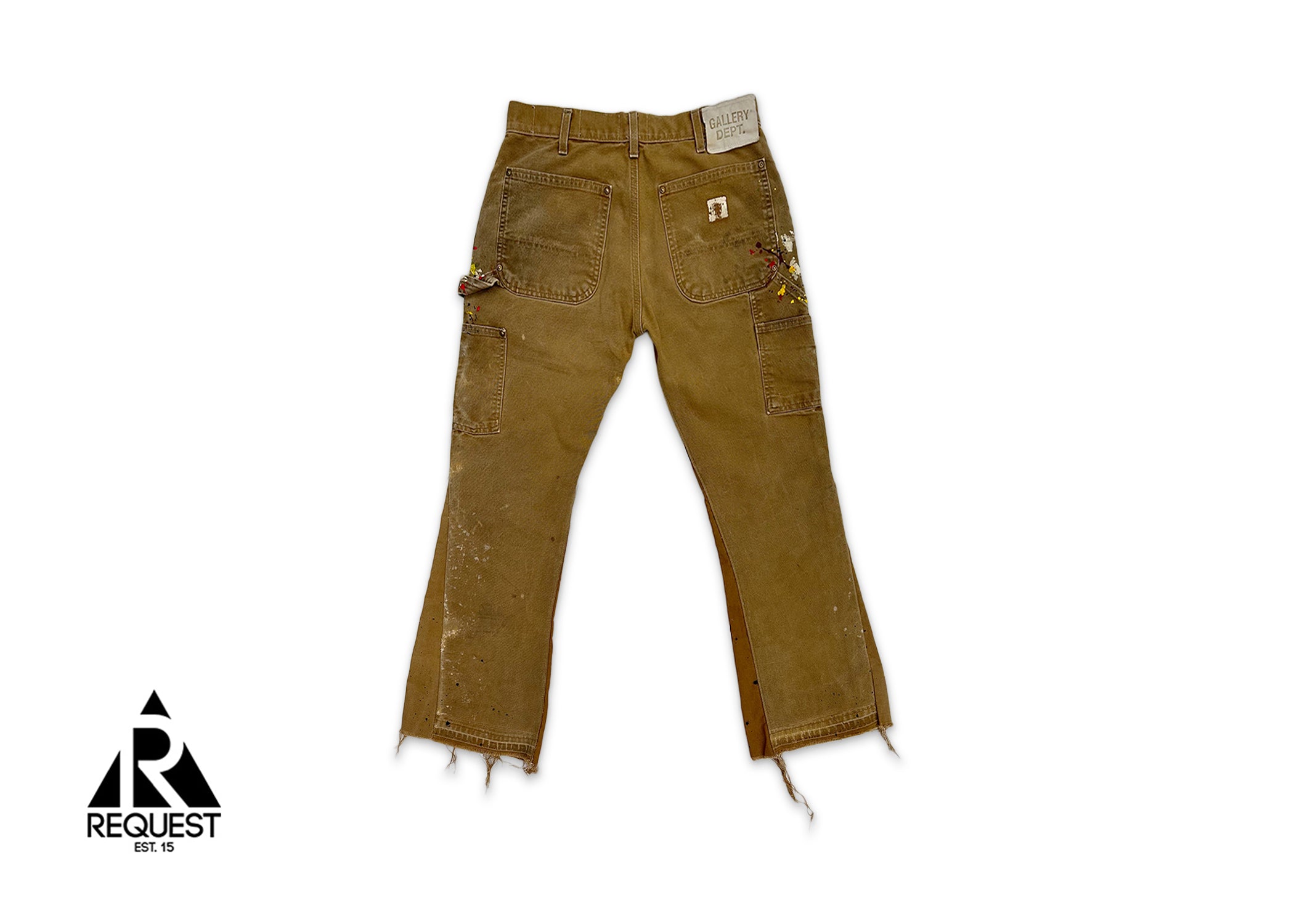 GALLERY DEPT. CARPENTER FLARE フレアワークパンツ Gallery Department LA Flare Carpenter Pants Paint Splatter Navy Blue M