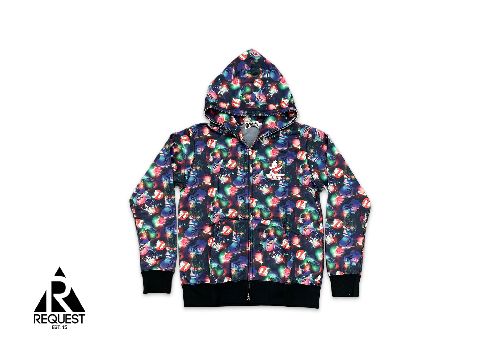 BAPE x Ghostbusters Camo Full Zip Hoodie "Multi"