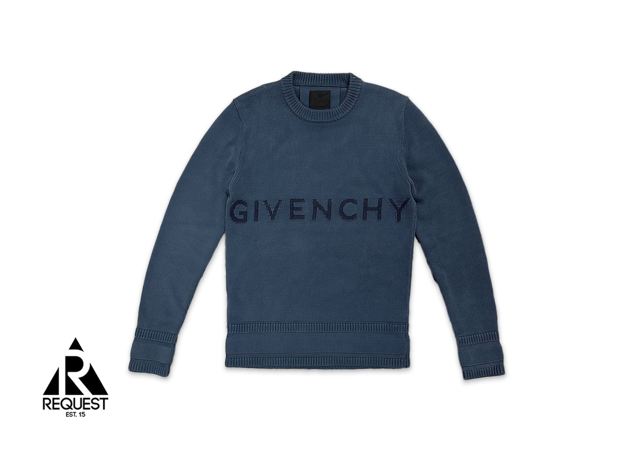 Givenchy Intarsia Logo Cotton Sweater "Blue"