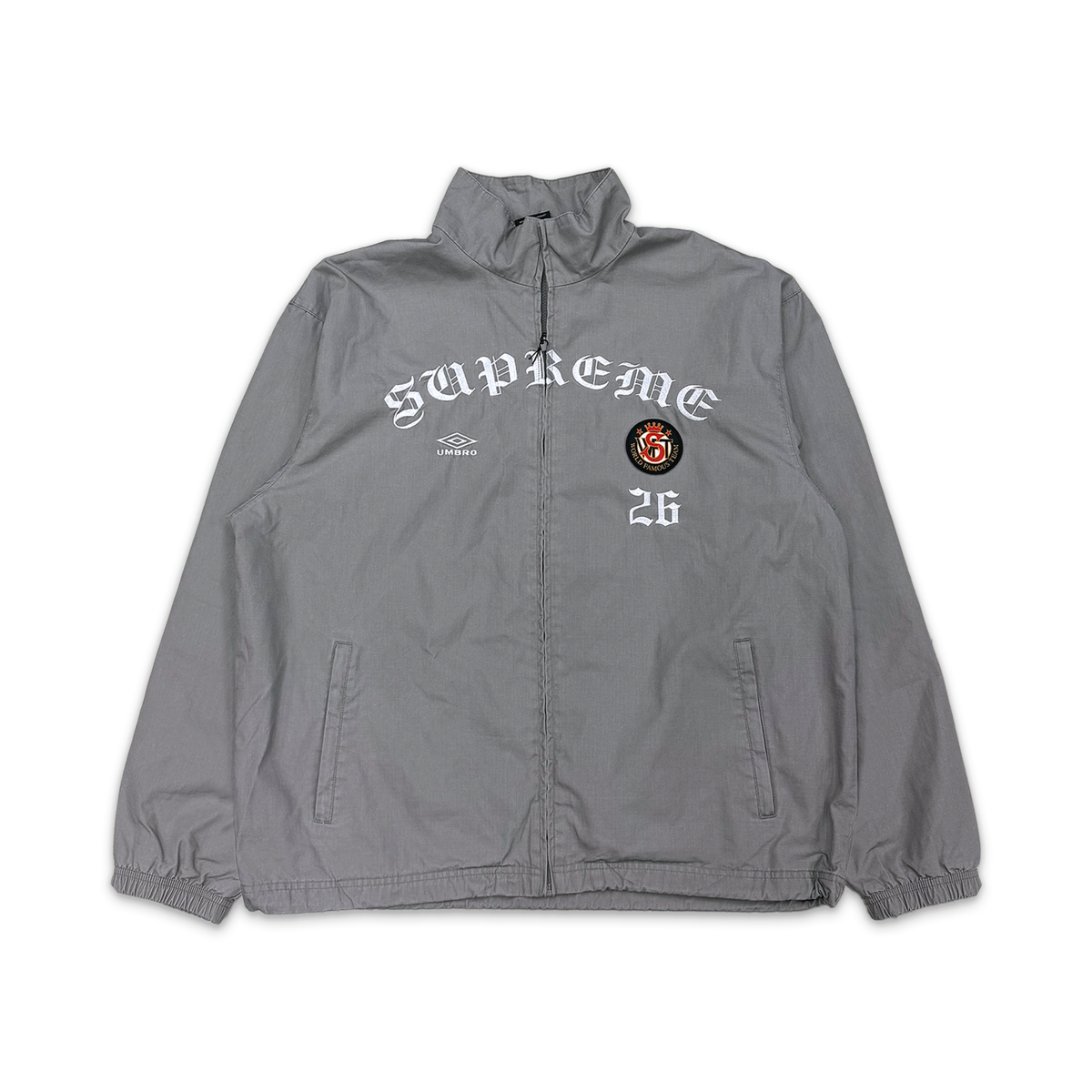 x Umbro Cotton Ripstop Track Jacket FW26 "Grey"