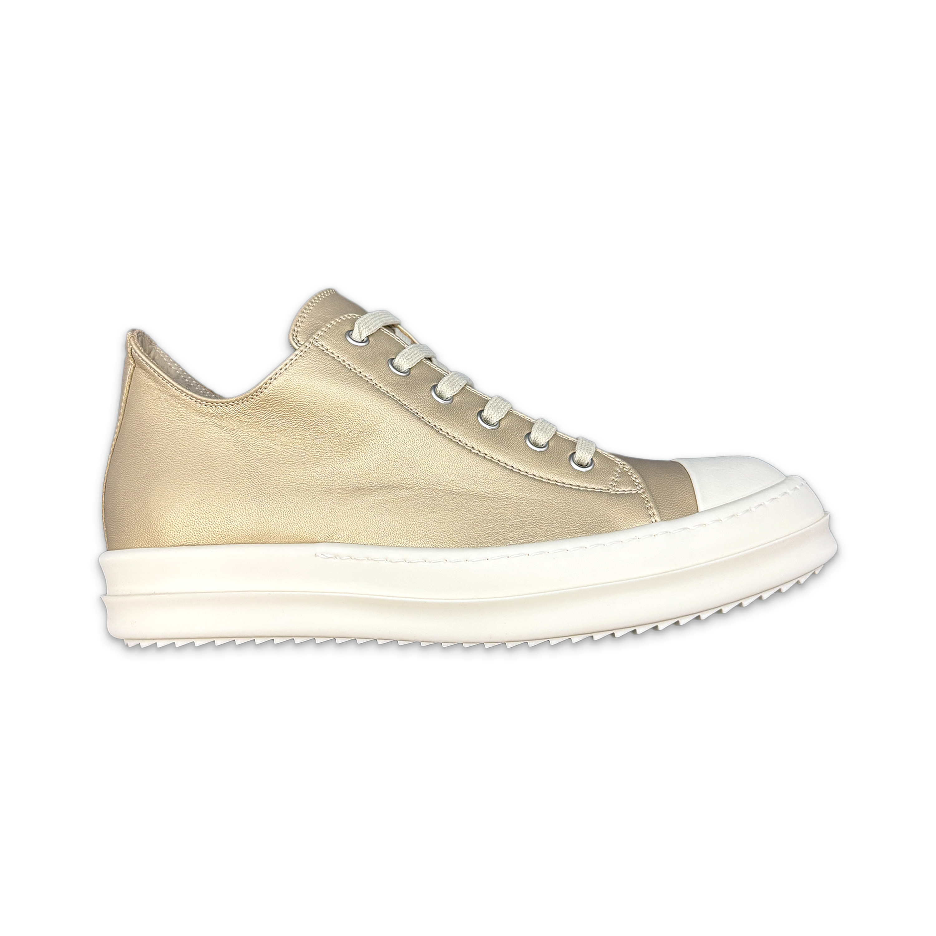 Hollywood Ramones Leather Low "Gold" (W)