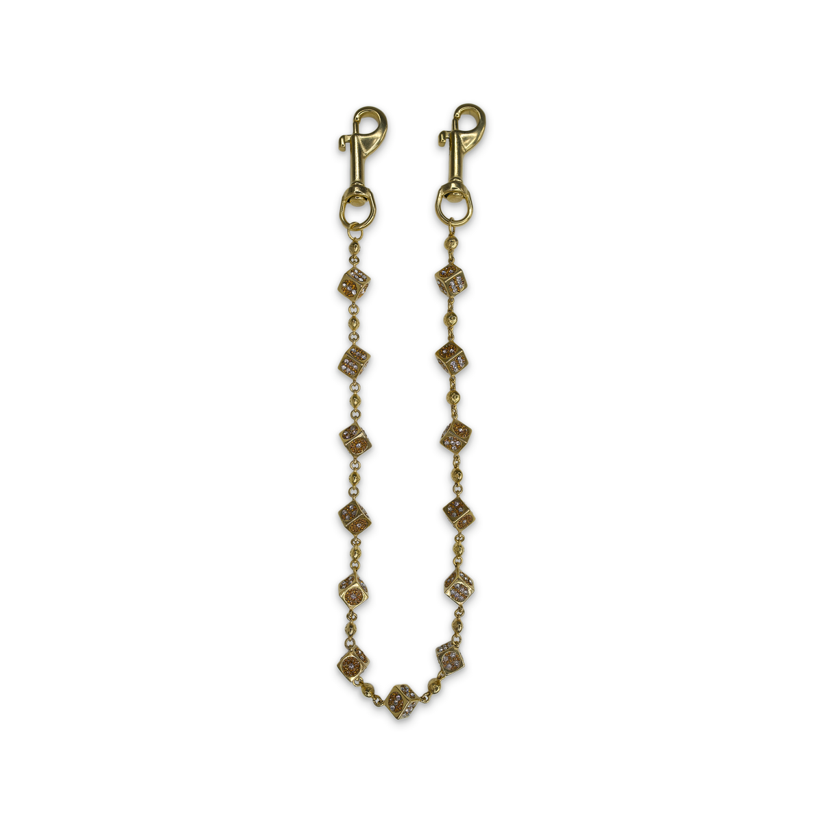 Gold Dice Wallet Chain
