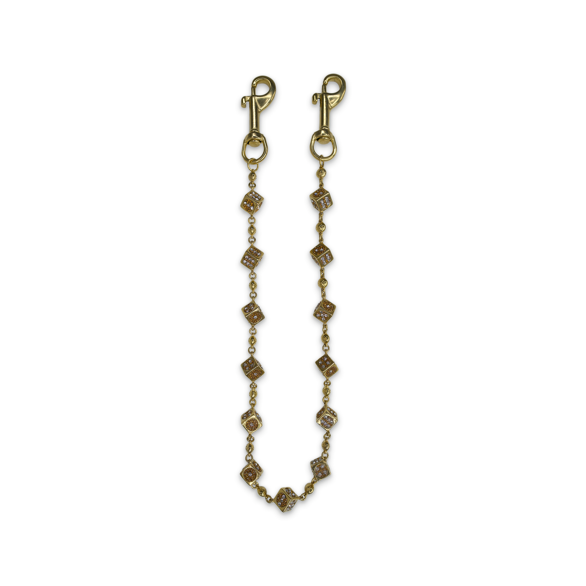 Gold Dice Wallet Chain