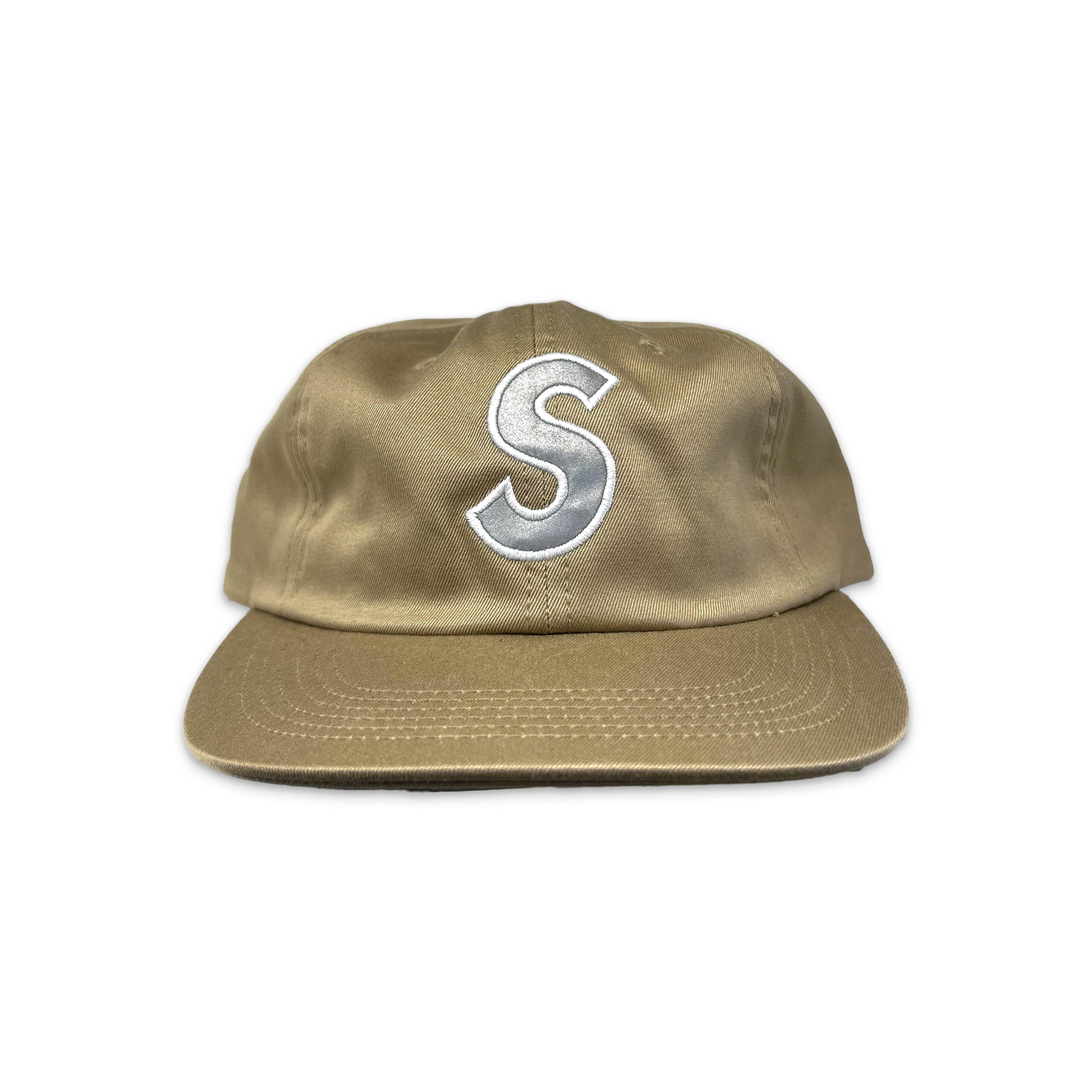 Pigment Coated Canvas S Logo 6-Panel Hat "Light Tan"