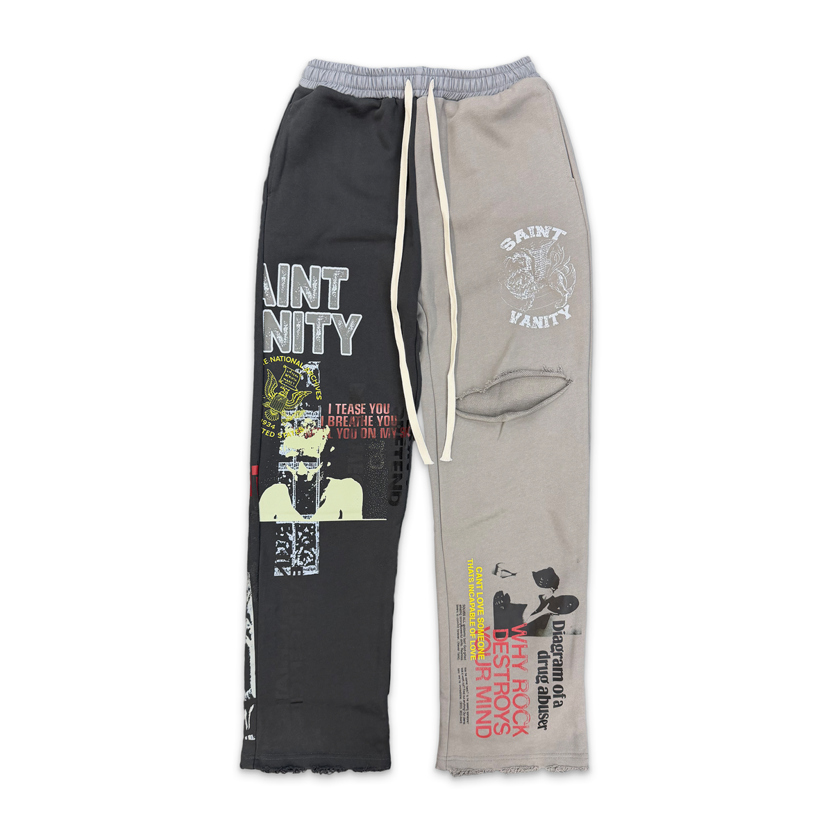 What The Saint Sweatpants “Grey/Black"