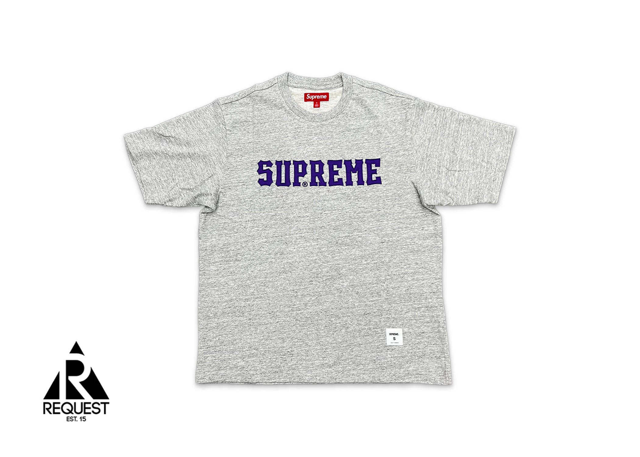 Twill Applique Tee "Heather Grey"