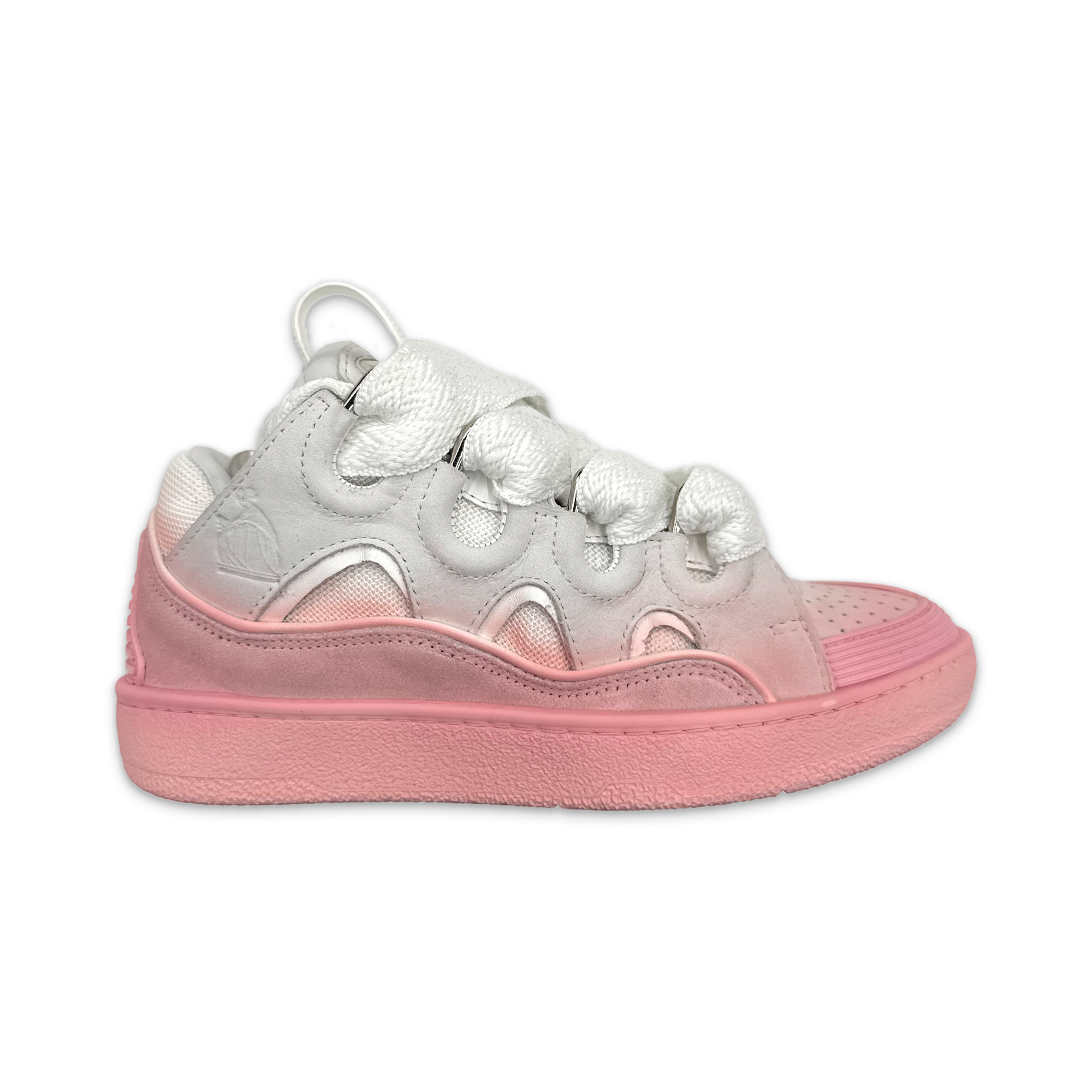 関税・送料込【LANVIN】柔らかいピンクカラーのカーブスニーカー Curb Sneaker 