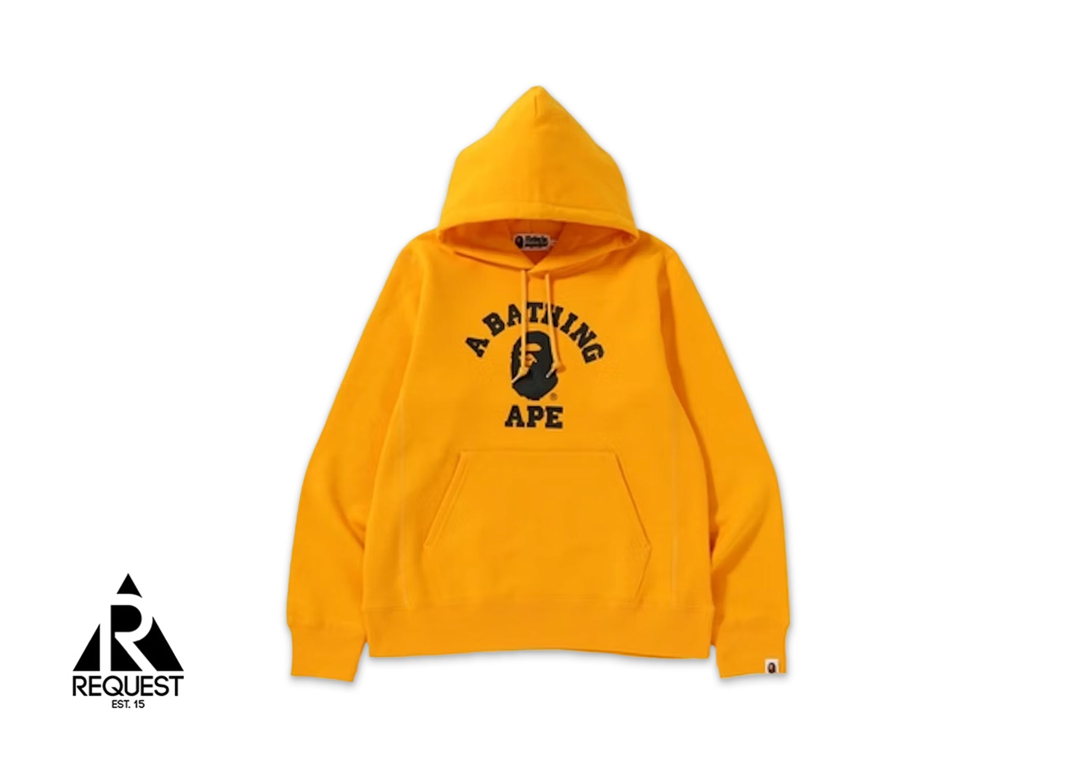 A Bathing Ape College Heavy Weight Pullover Hoodie "Yellow"