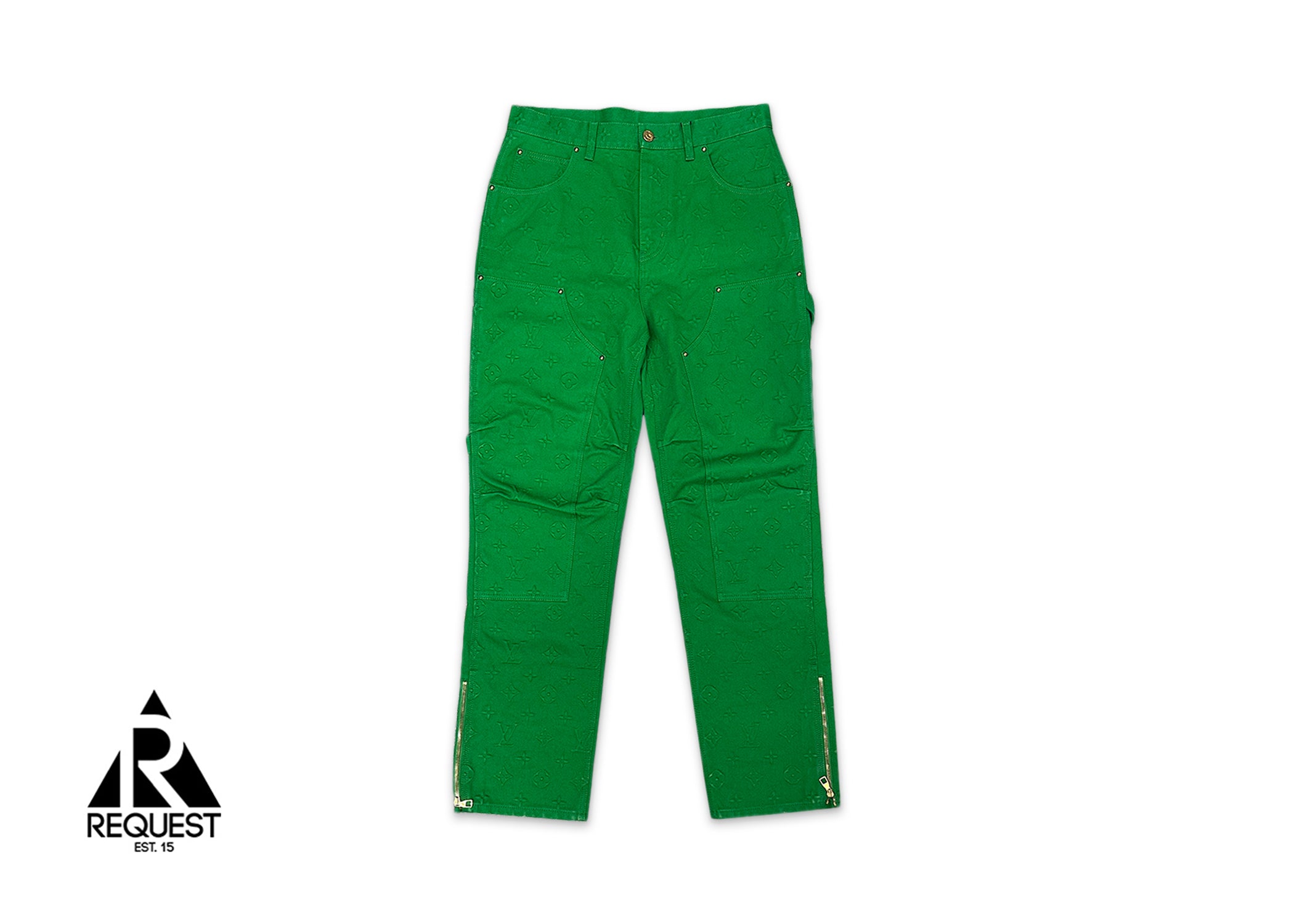 Louis Vuitton, Monogram Workwear Carpenter Pants "Green"