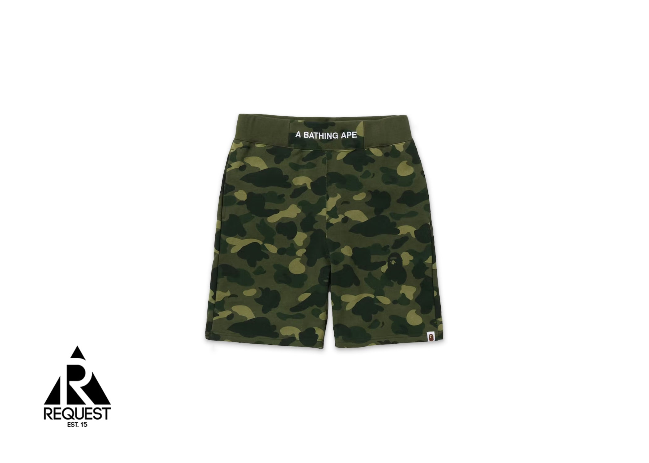 A Bathing Ape BAPE Color Camo Sweat Shorts (SS22) "Green"