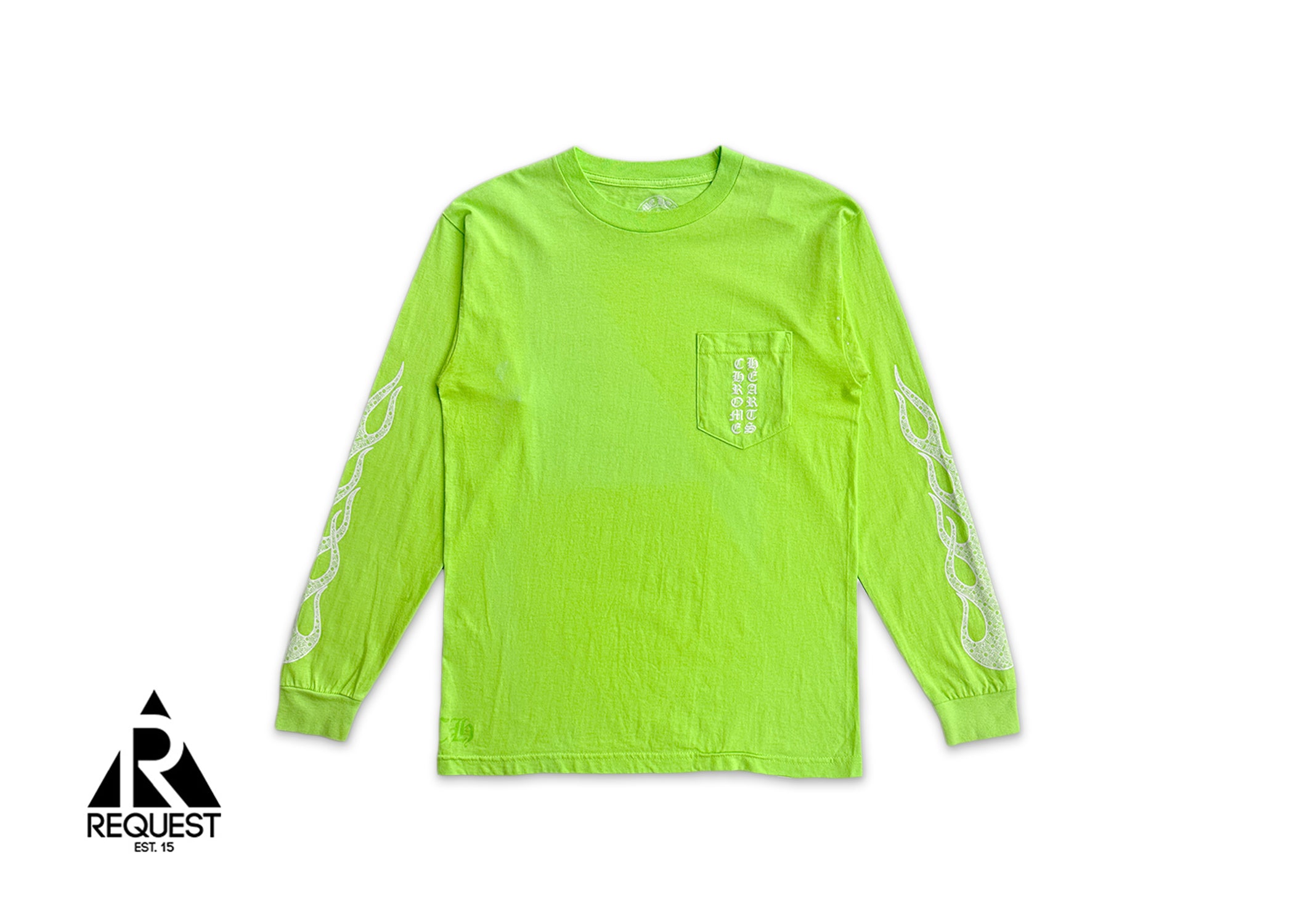 Flame Sleeve L/S Tee "Neon Green"