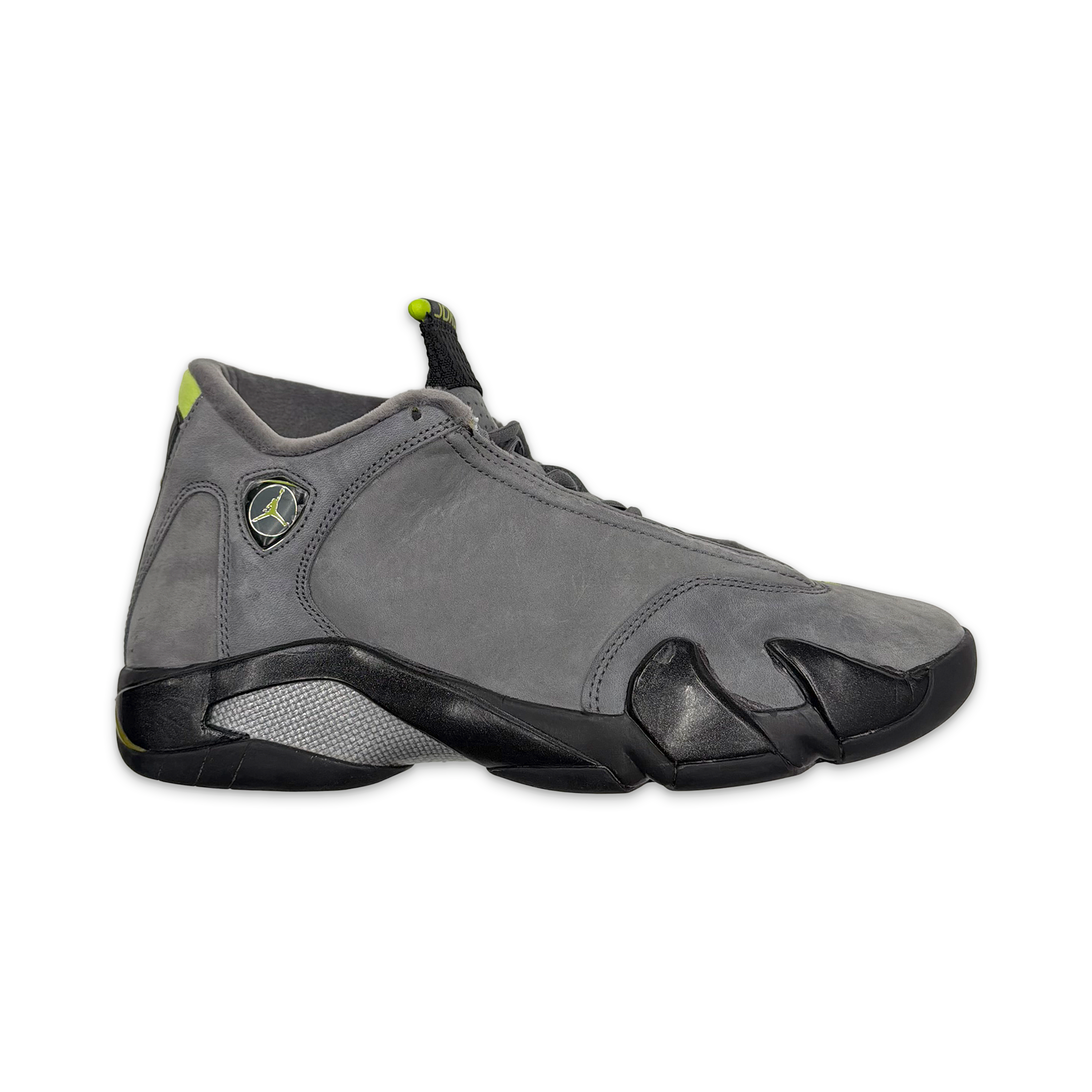 black and grey jordan 14