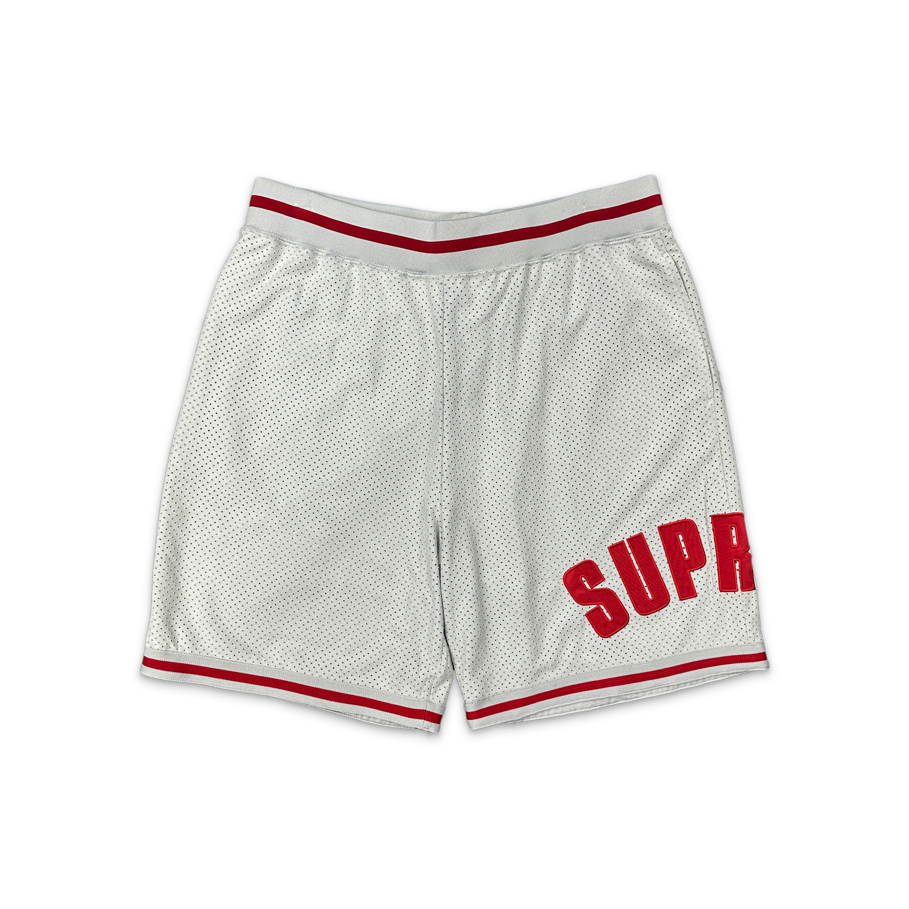 Supreme, Ultra Suede Mesh Shorts "Grey"