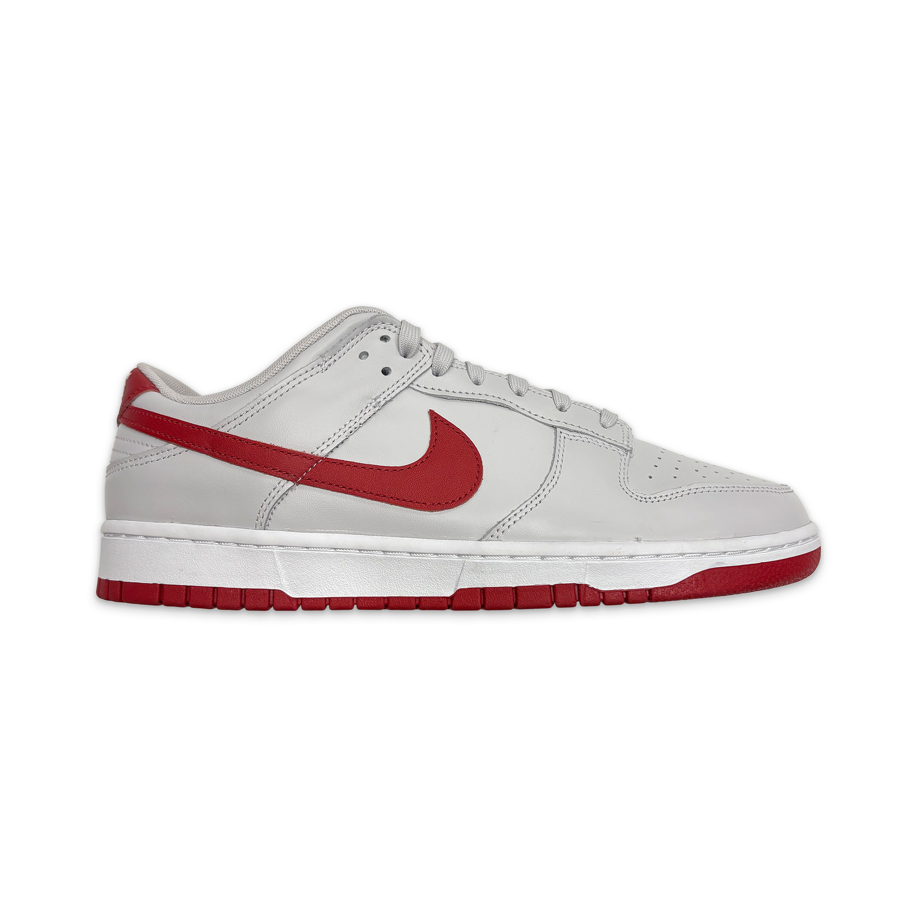 Nike, Dunk Low "Vast Grey Varsity Red"