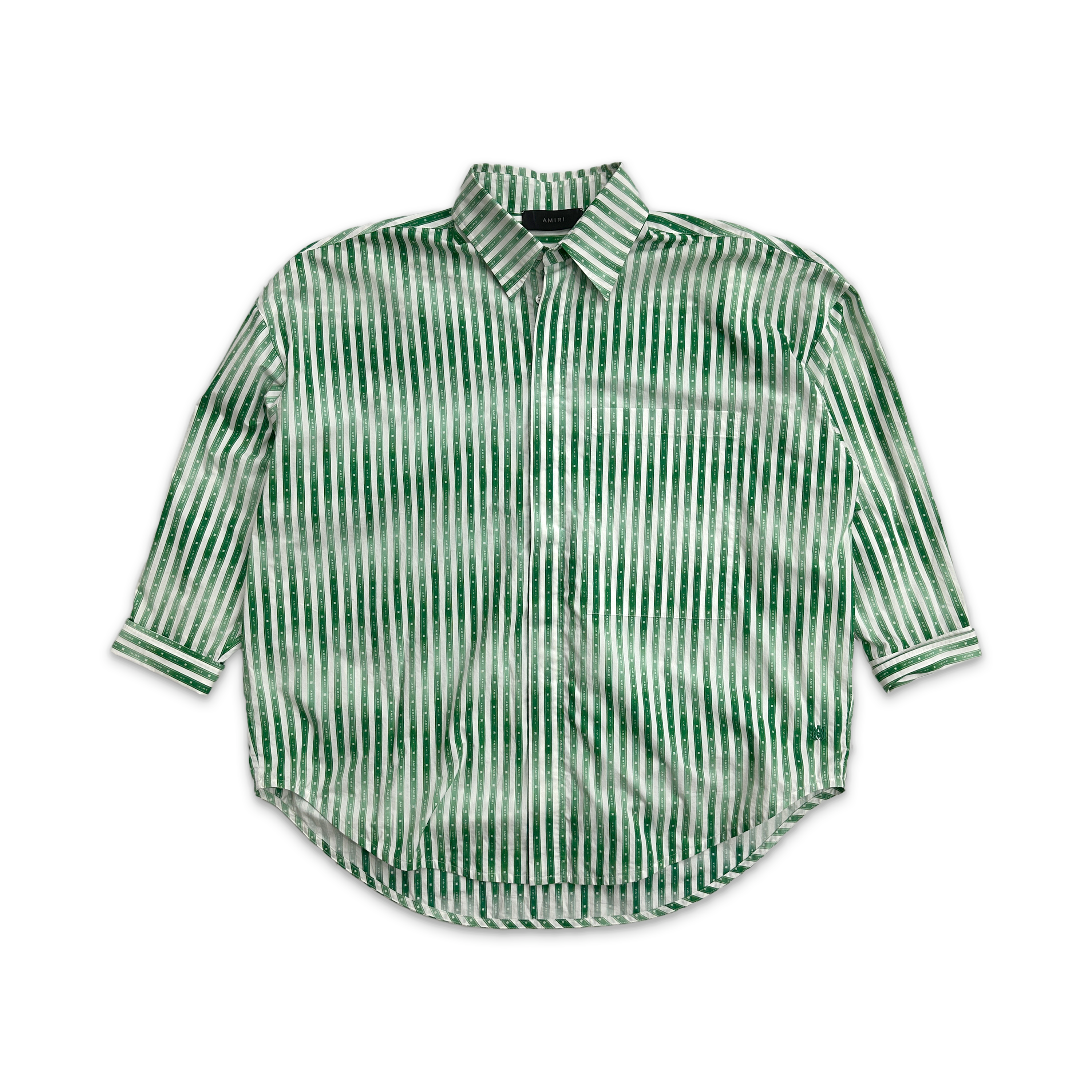 Logo Tape Dress Shirt "Green"