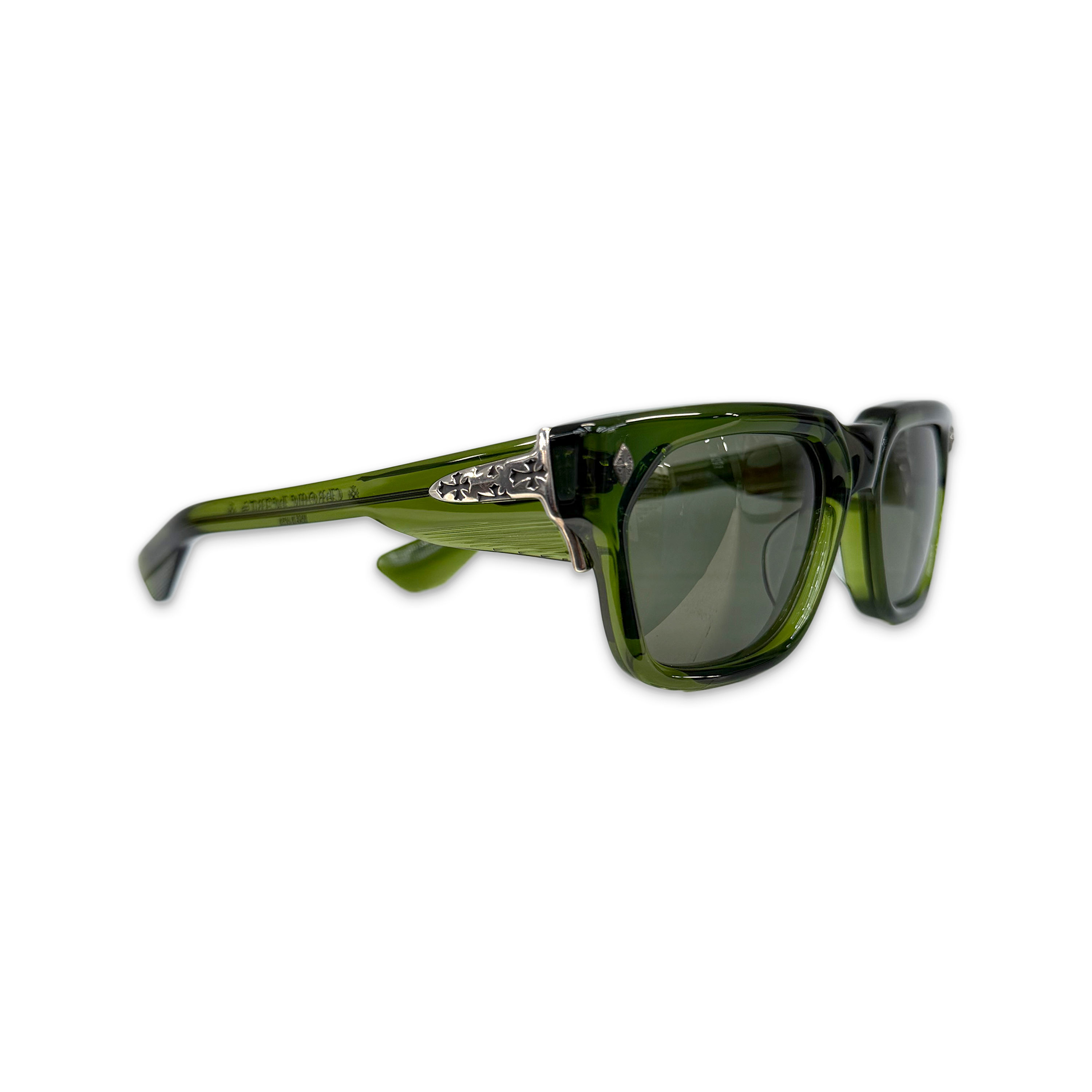Chrome Hearts, Sniffer Sunglasses "Translucent Green/Silver"