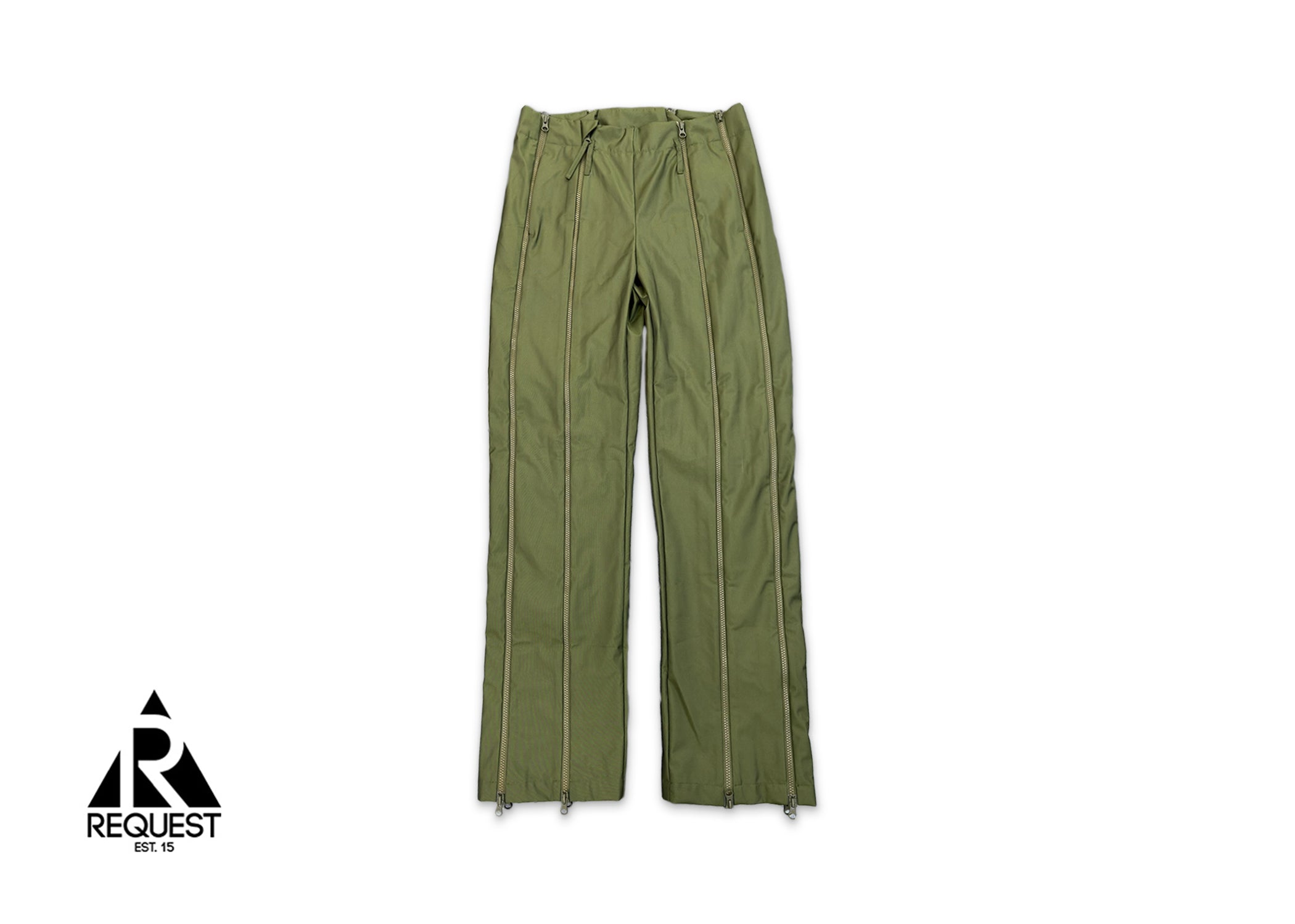 5.0 Technical Zipper Pants "Green"