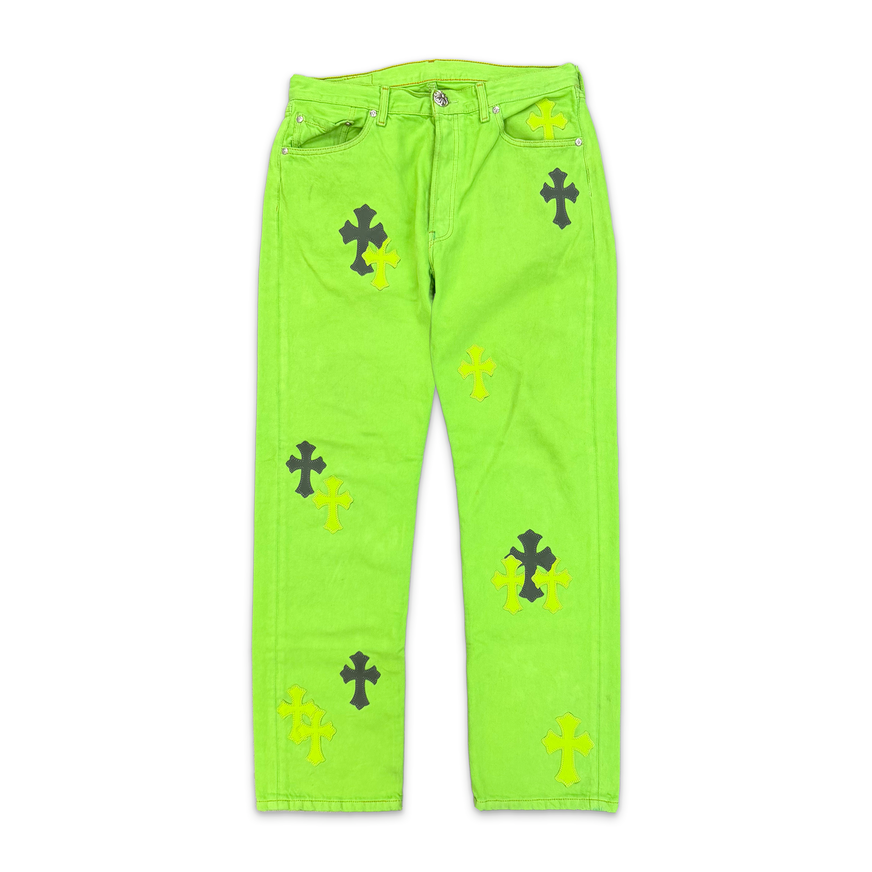 Levi's Green Denim "Green & Black Crosses"
