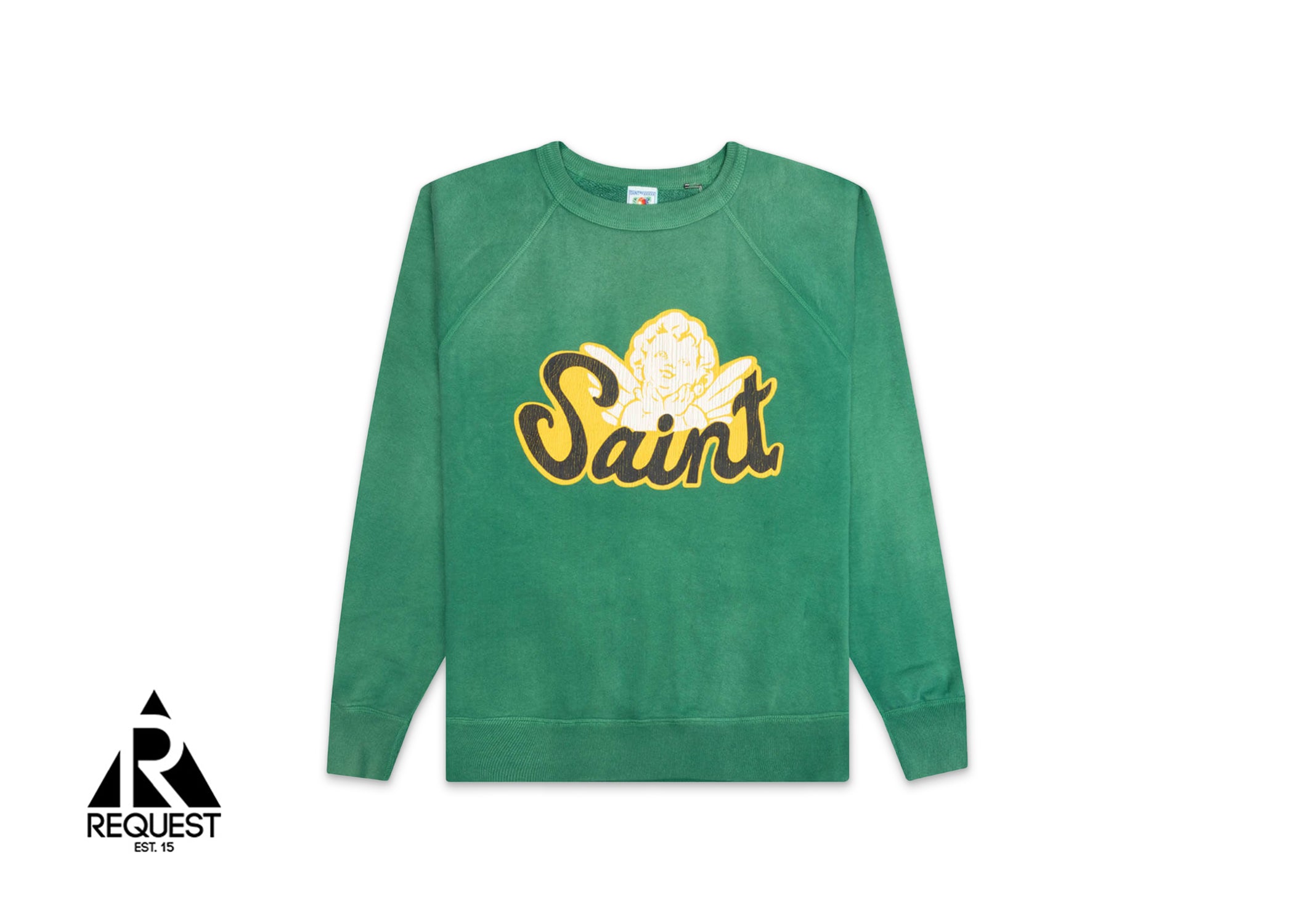 Saint Michael Angel Crewneck Sweatshirt "Green"