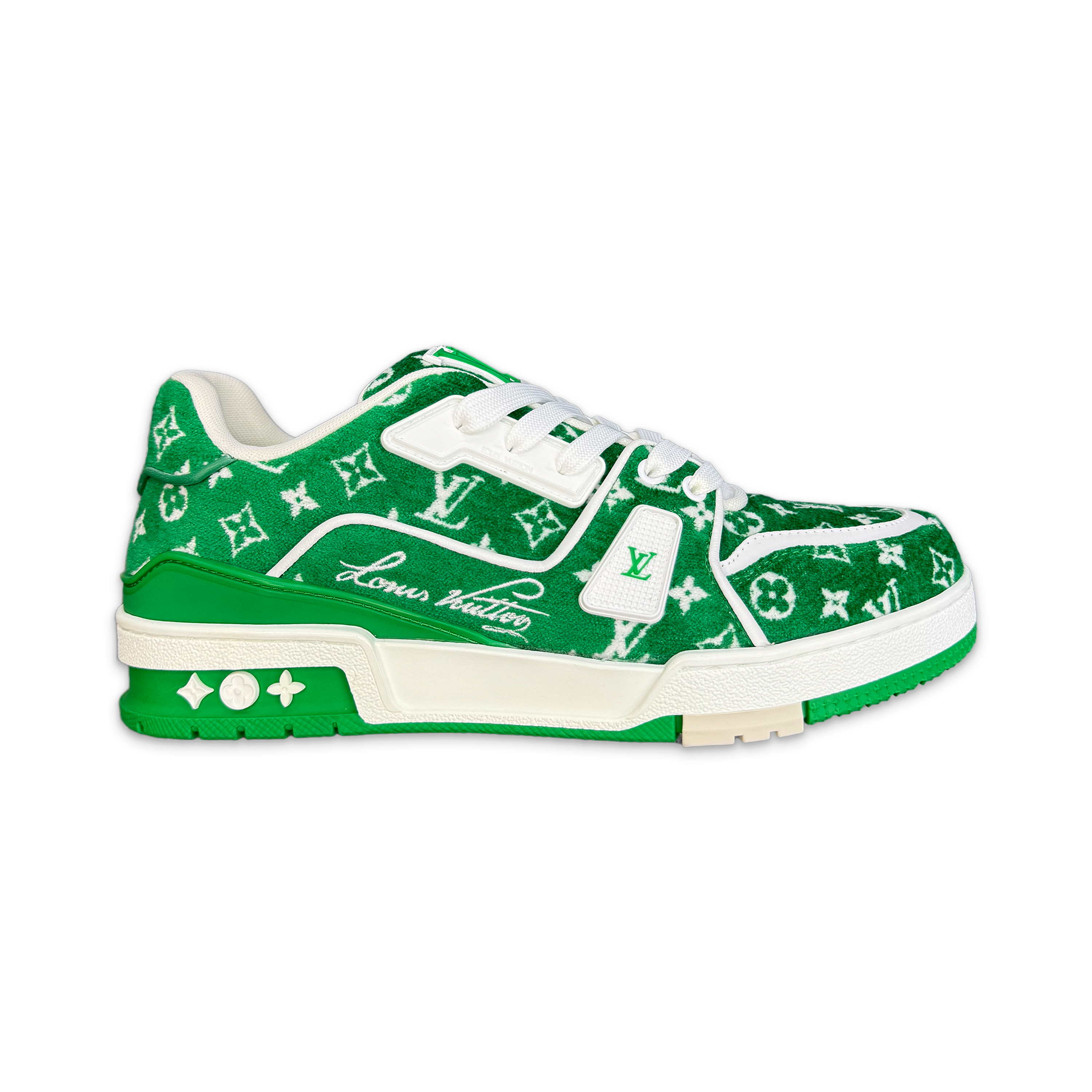Louis Vuitton, Trainer "Green Monogram Textile"