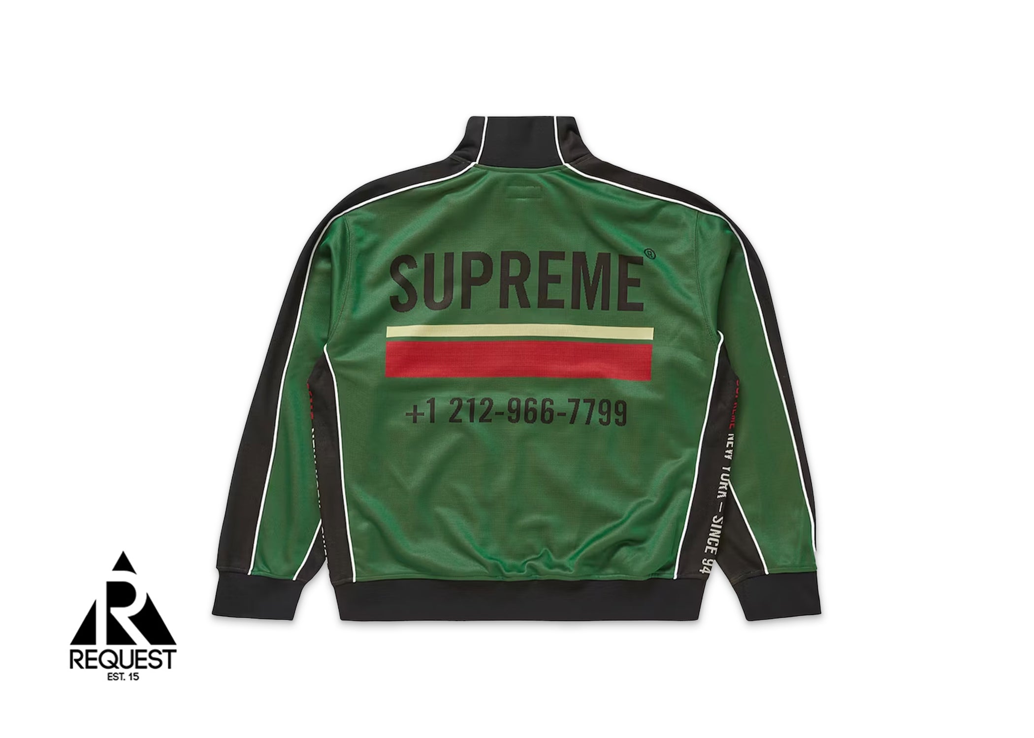 Supreme World Famous Jacquard Track Jacket "Green"