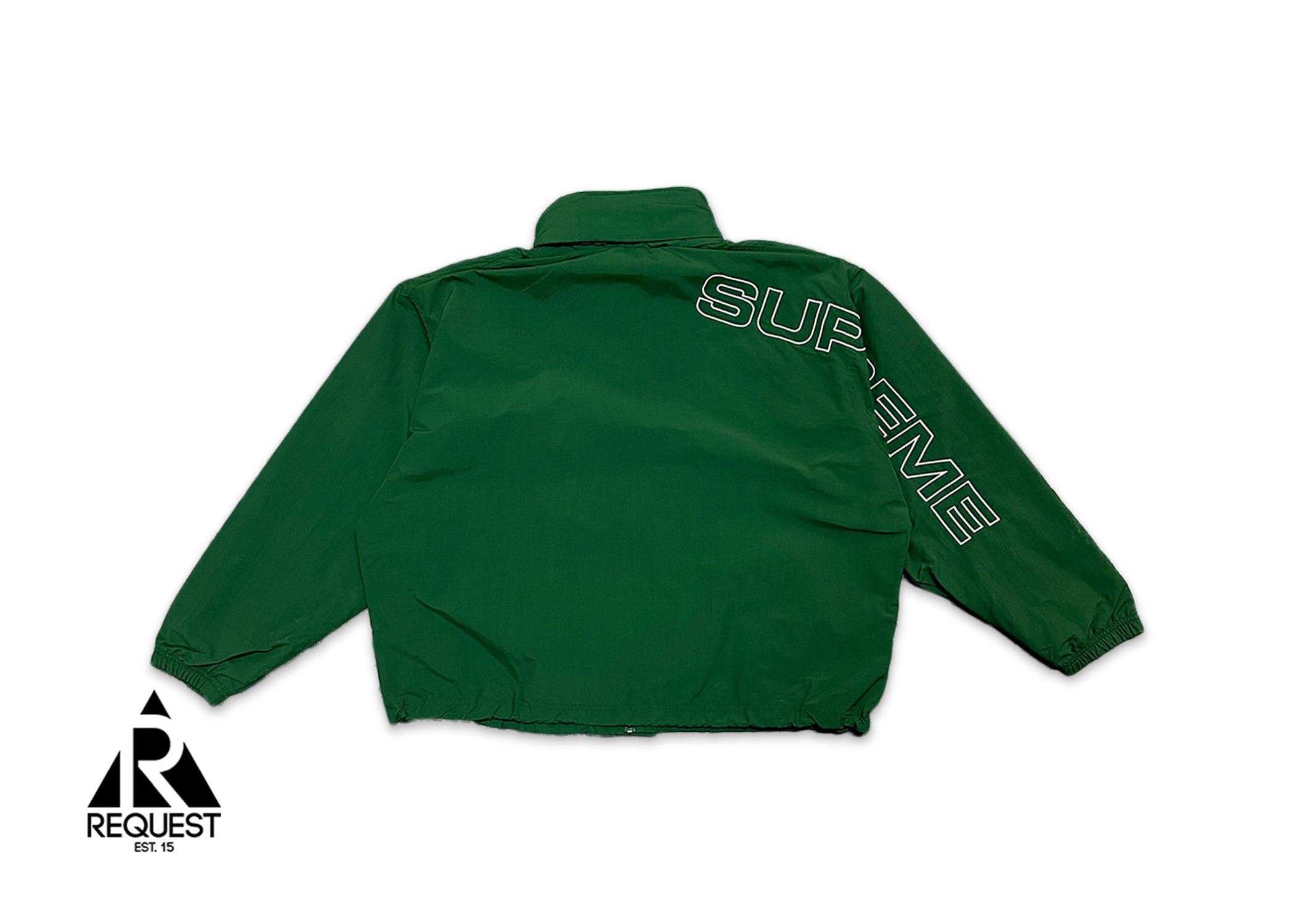 Embroidered Logo Track Jacket "Green"